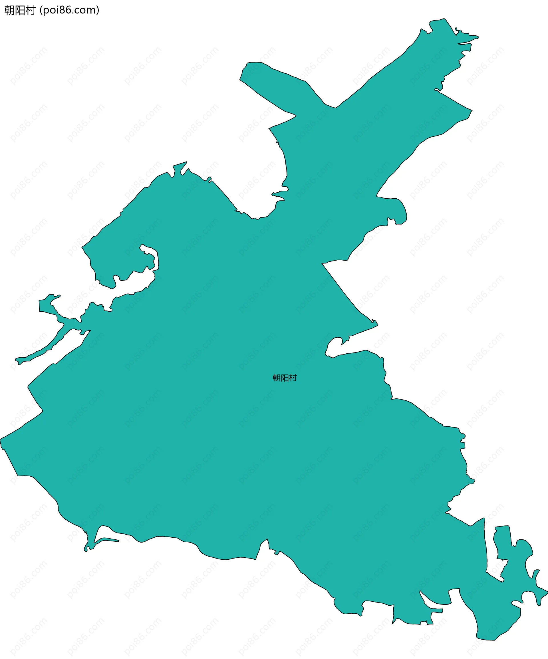 朝阳村边界地图
