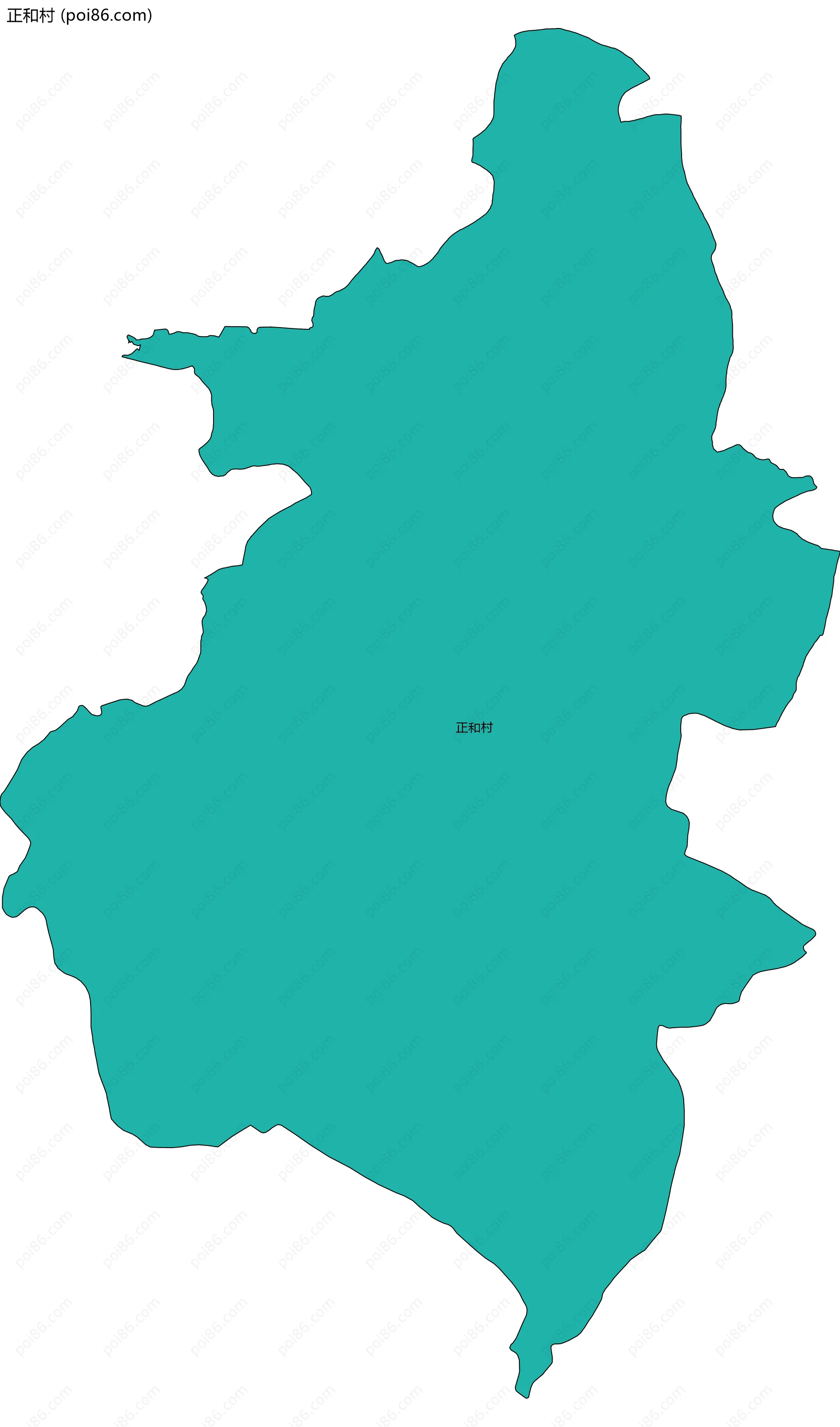 正和村边界地图