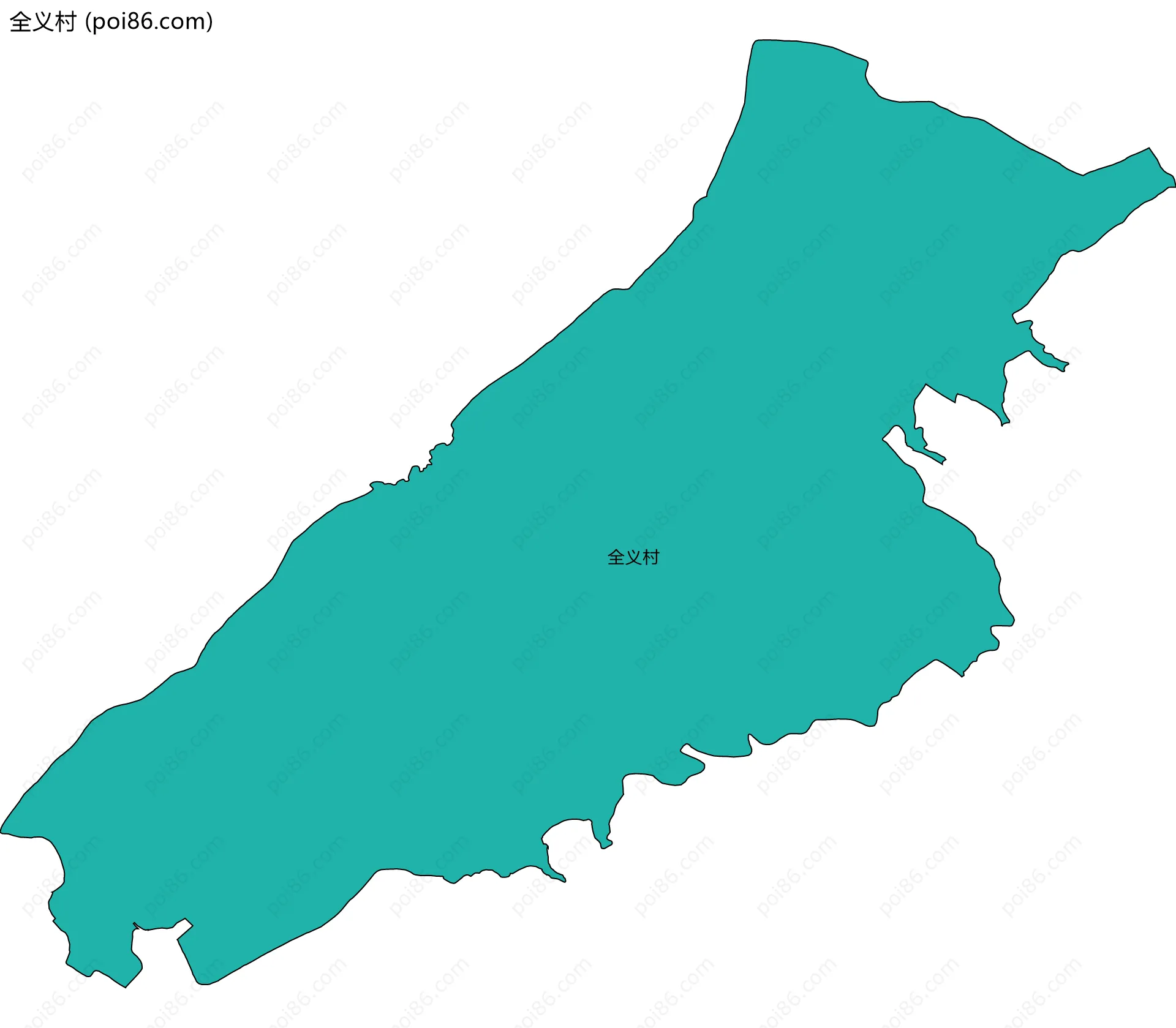 全义村边界地图