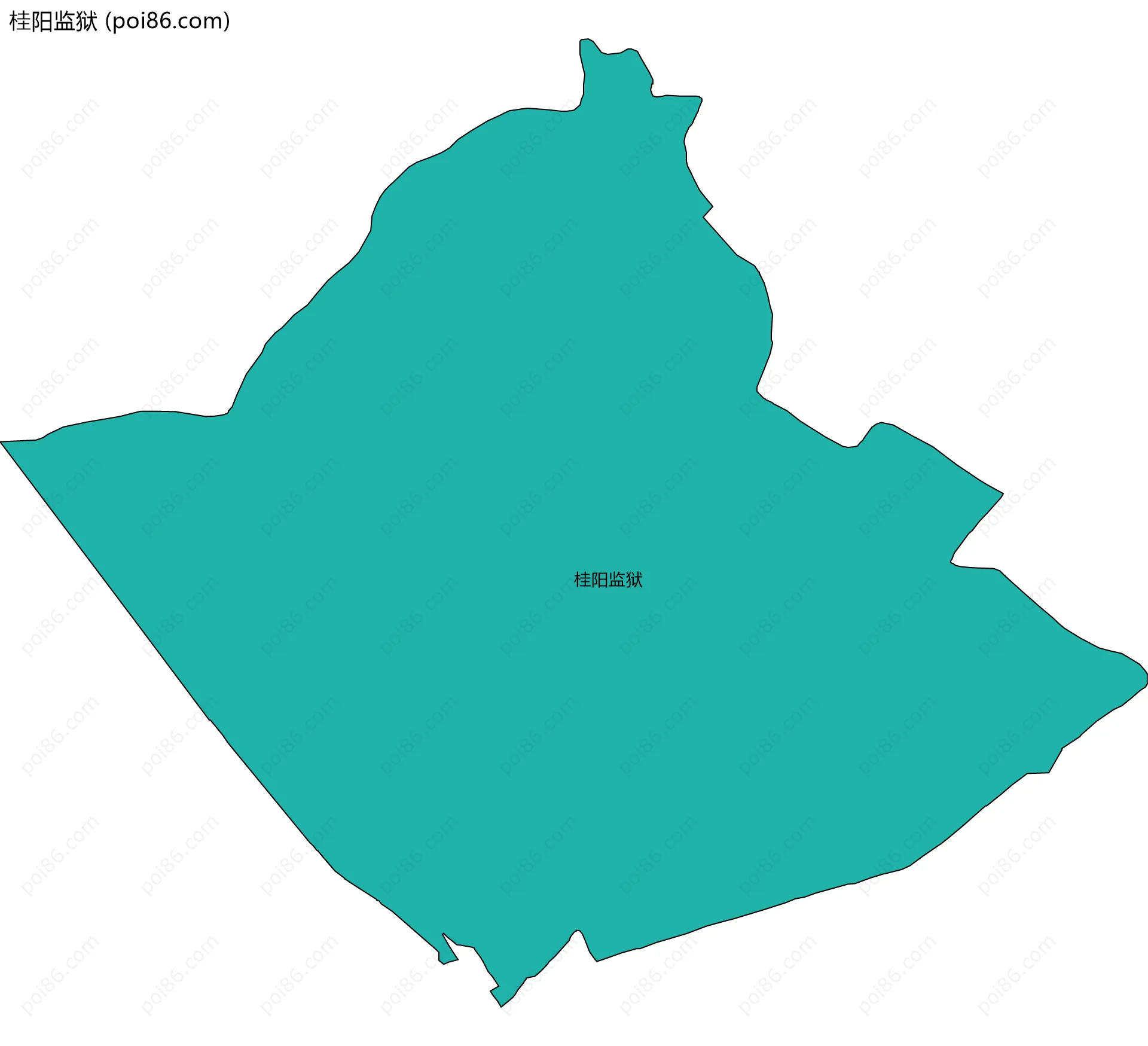 桂阳监狱边界地图