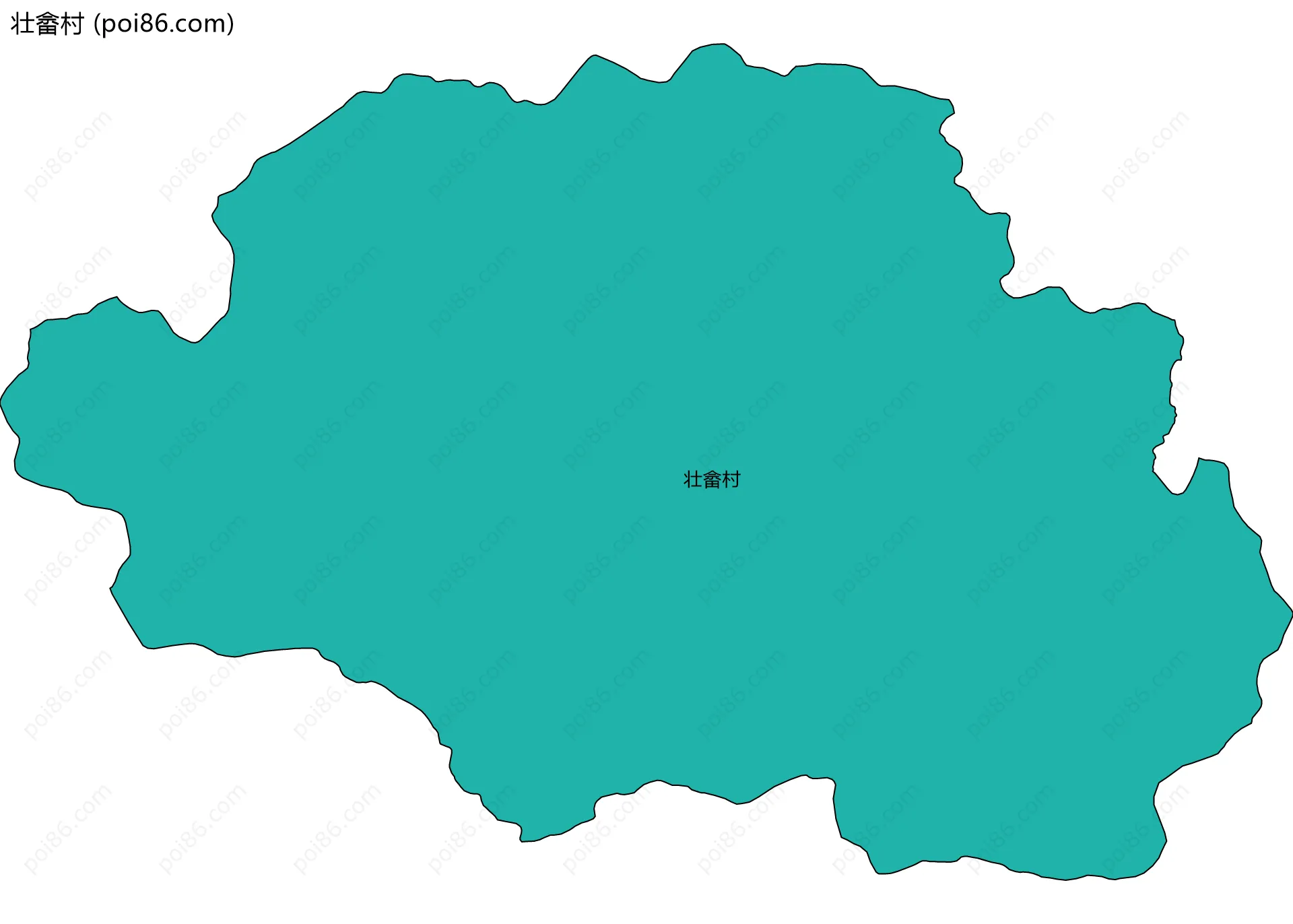 壮畲村边界地图
