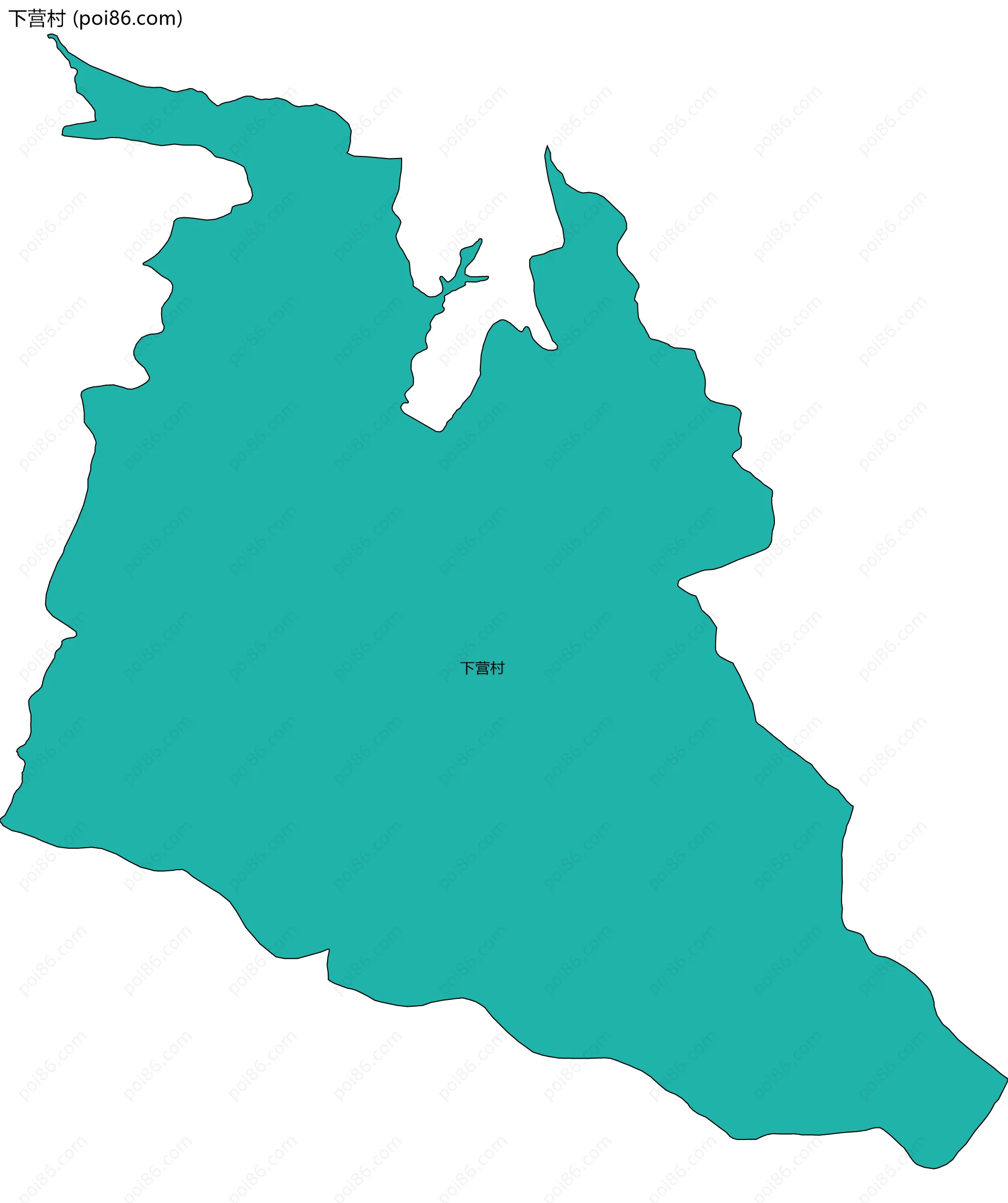 下营村边界地图