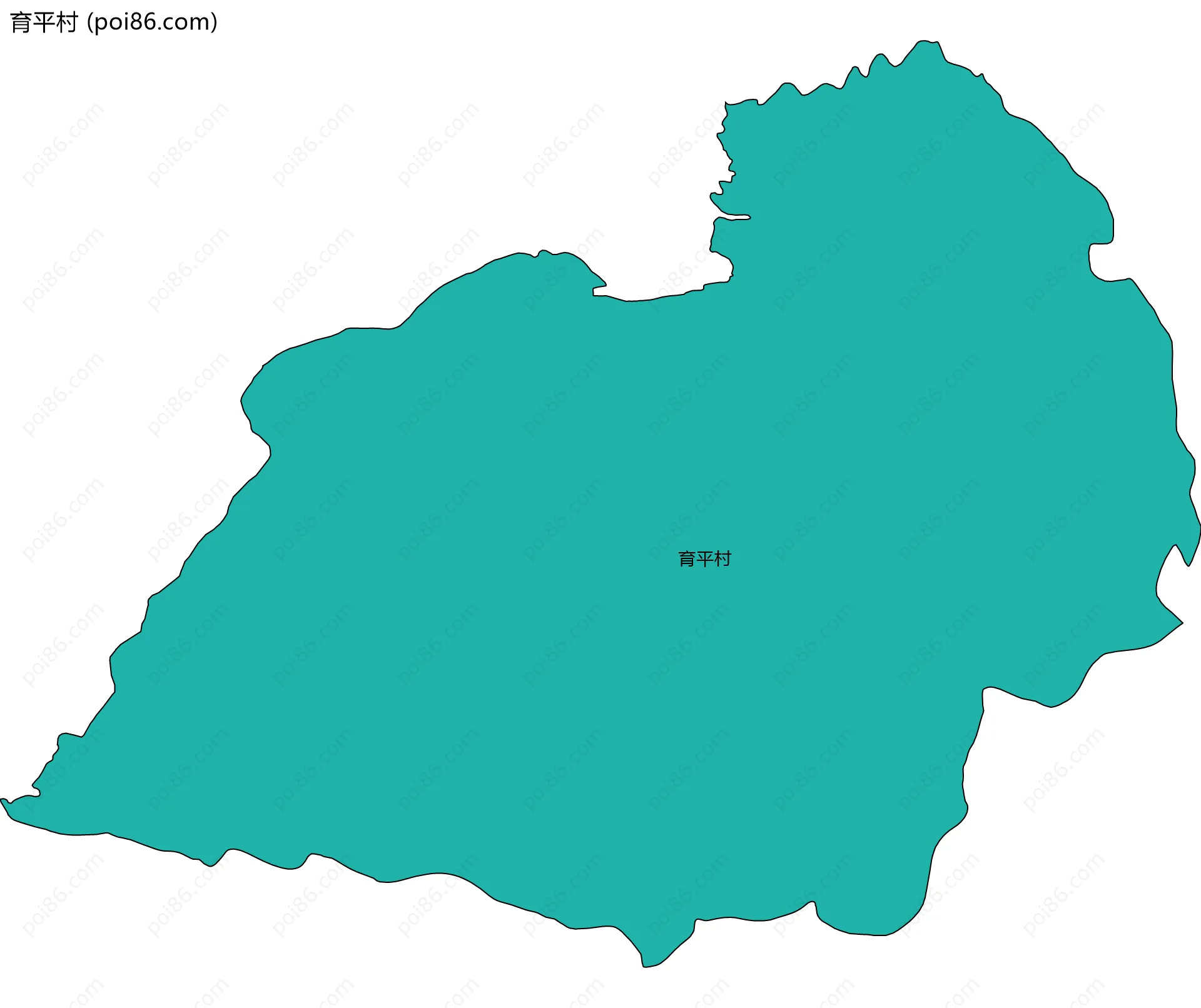 育平村边界地图