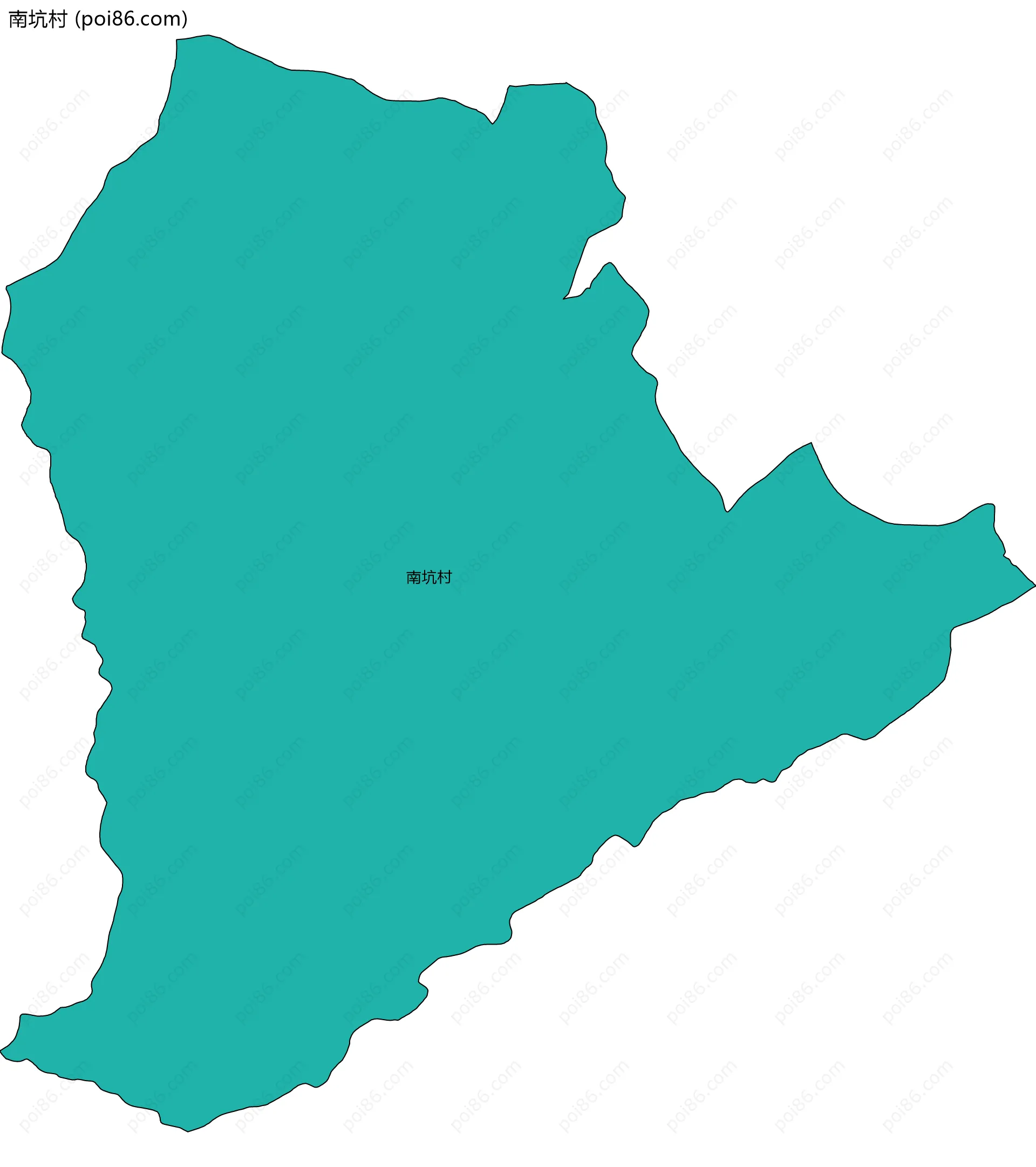 南坑村边界地图