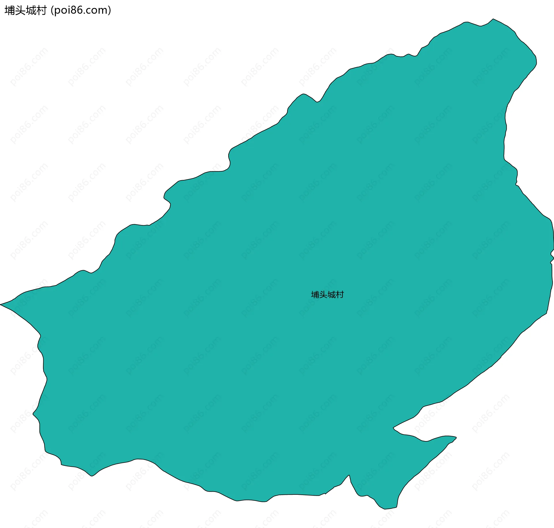 埔头城村边界地图