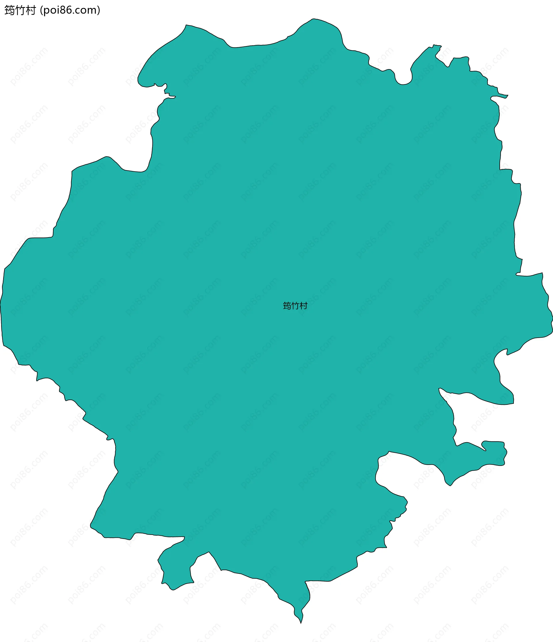 筠竹村边界地图