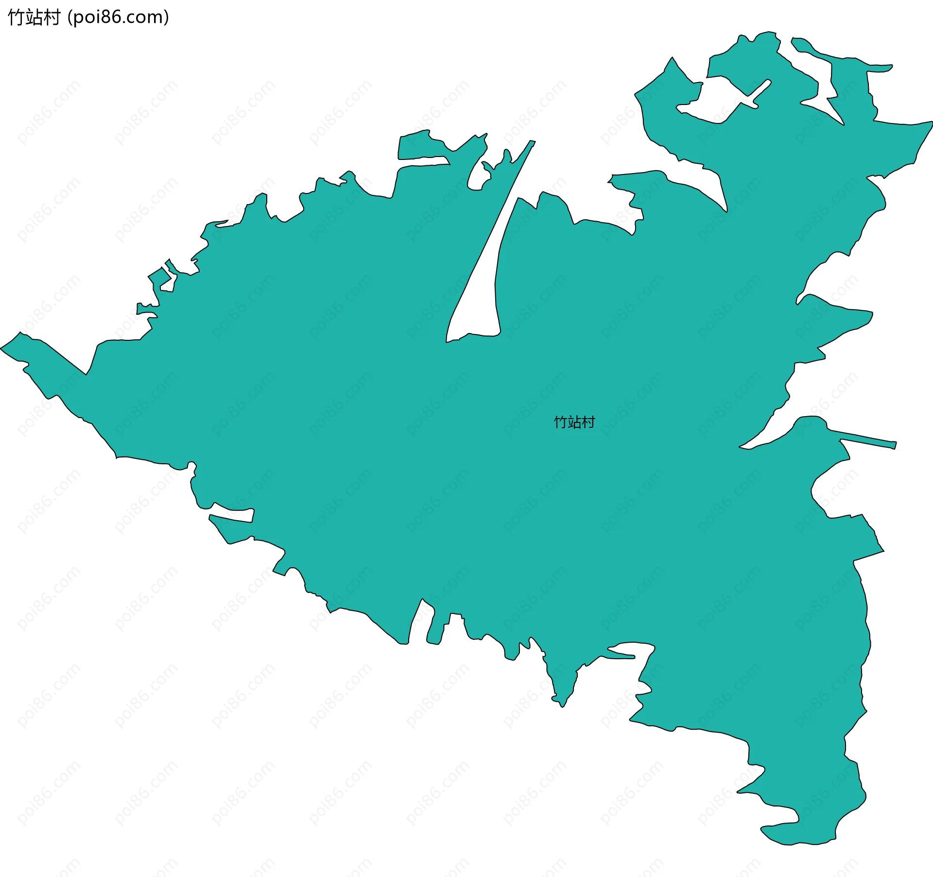 竹站村边界地图