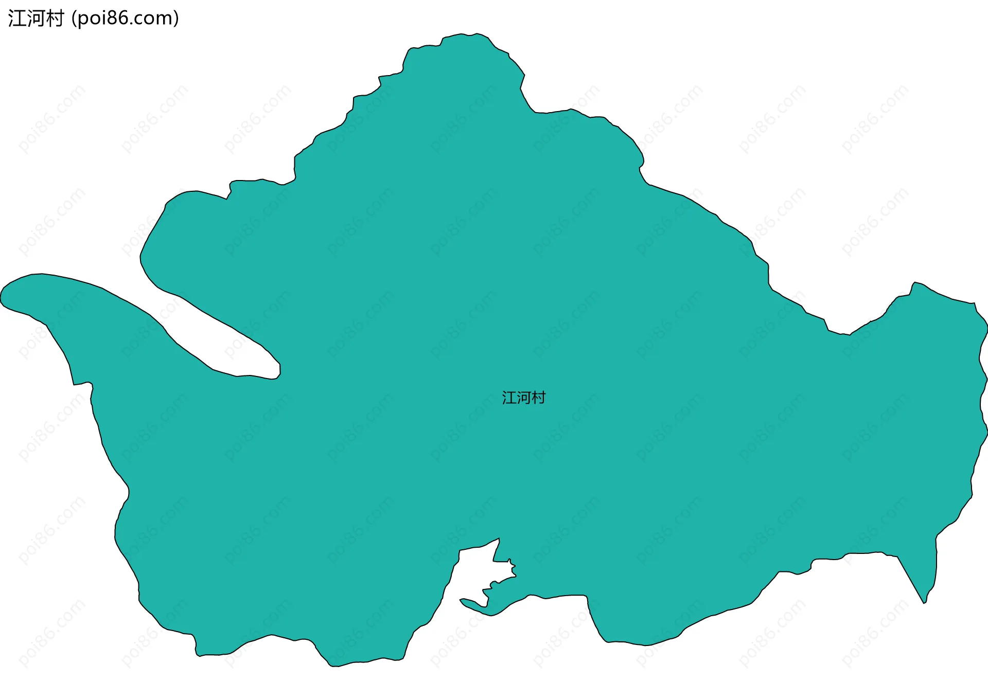 江河村边界地图