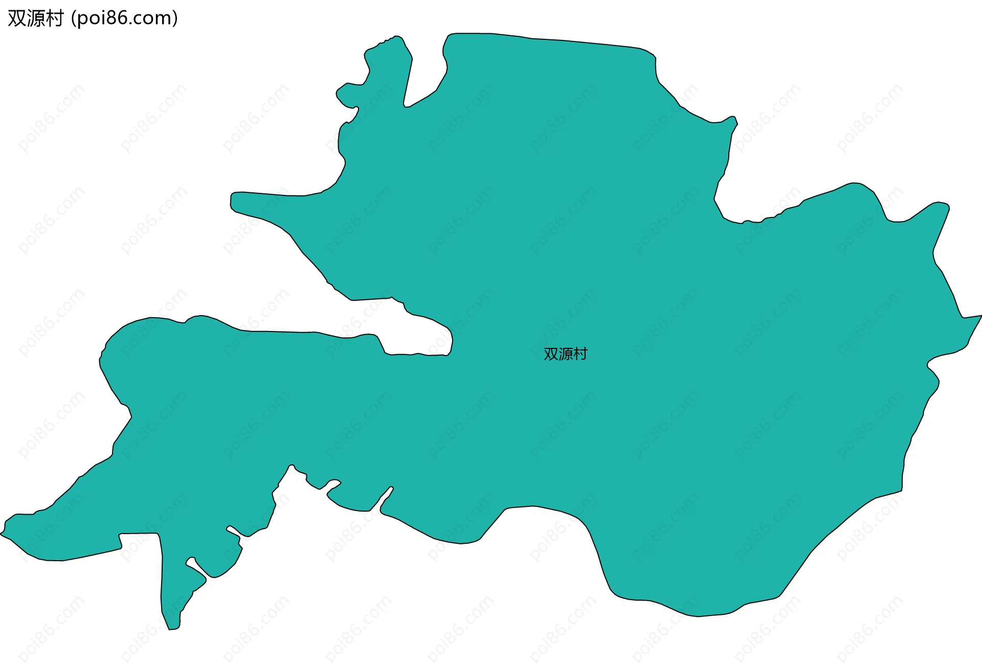 双源村边界地图