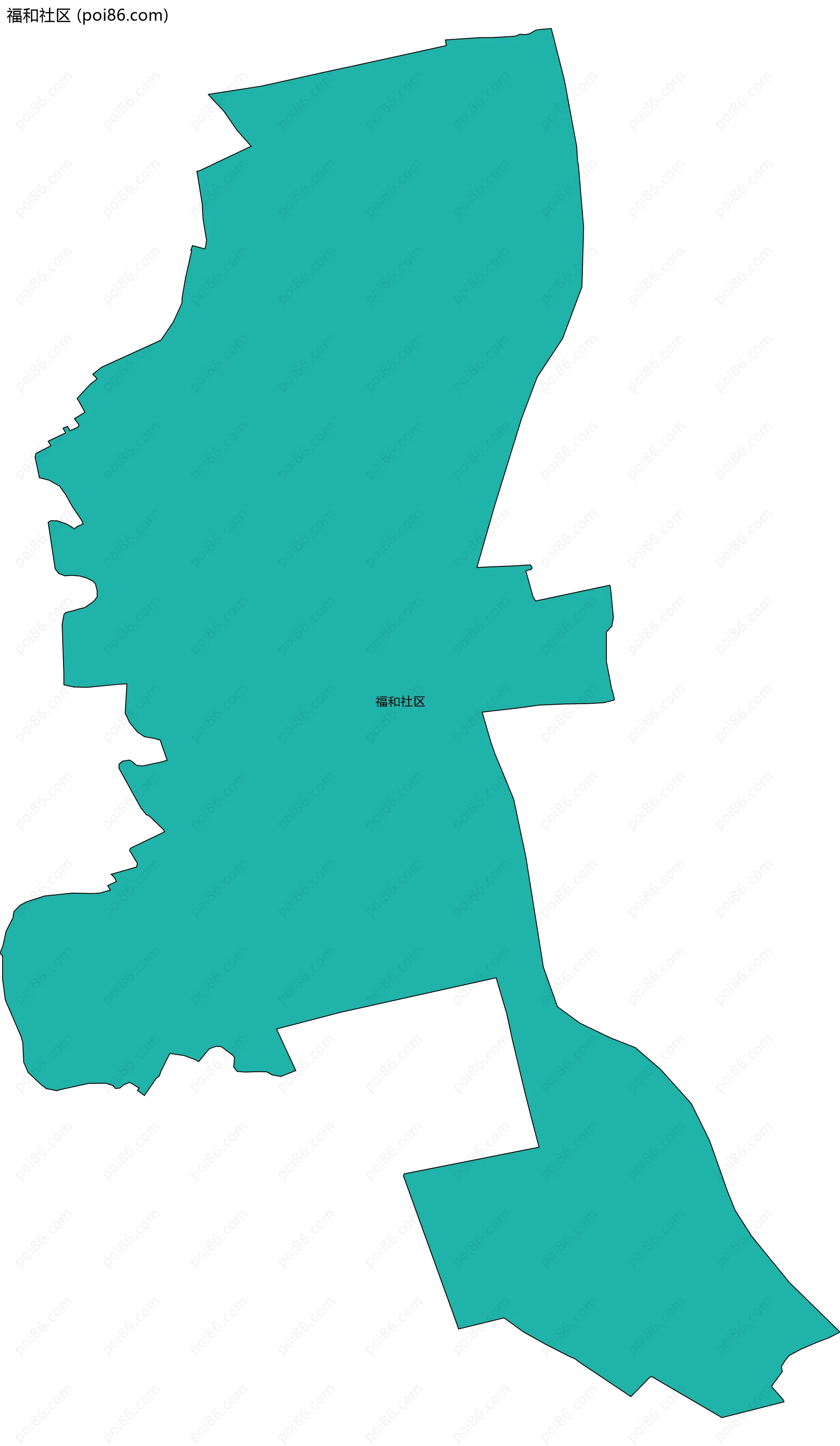 福和社区边界地图