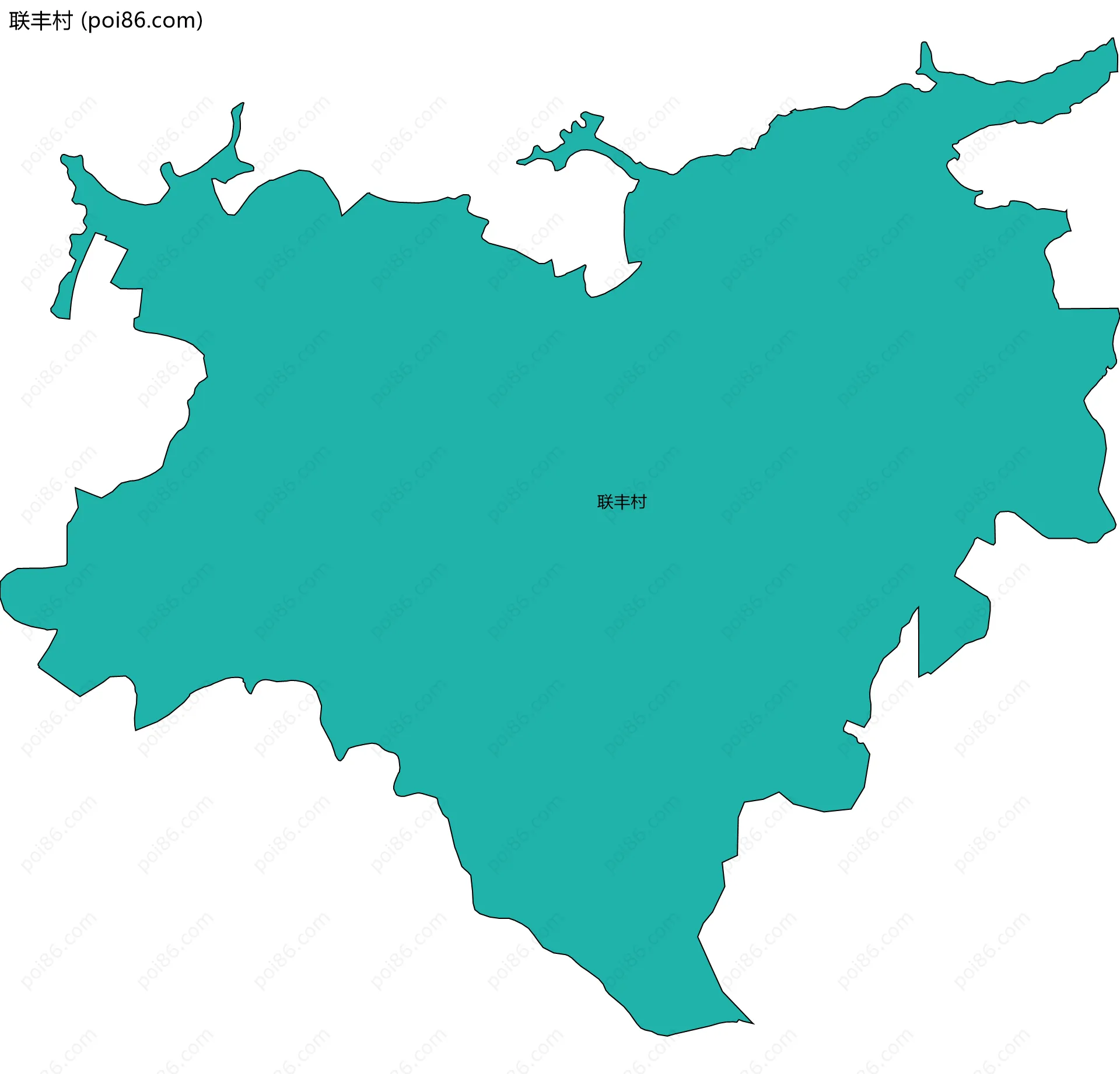 联丰村边界地图