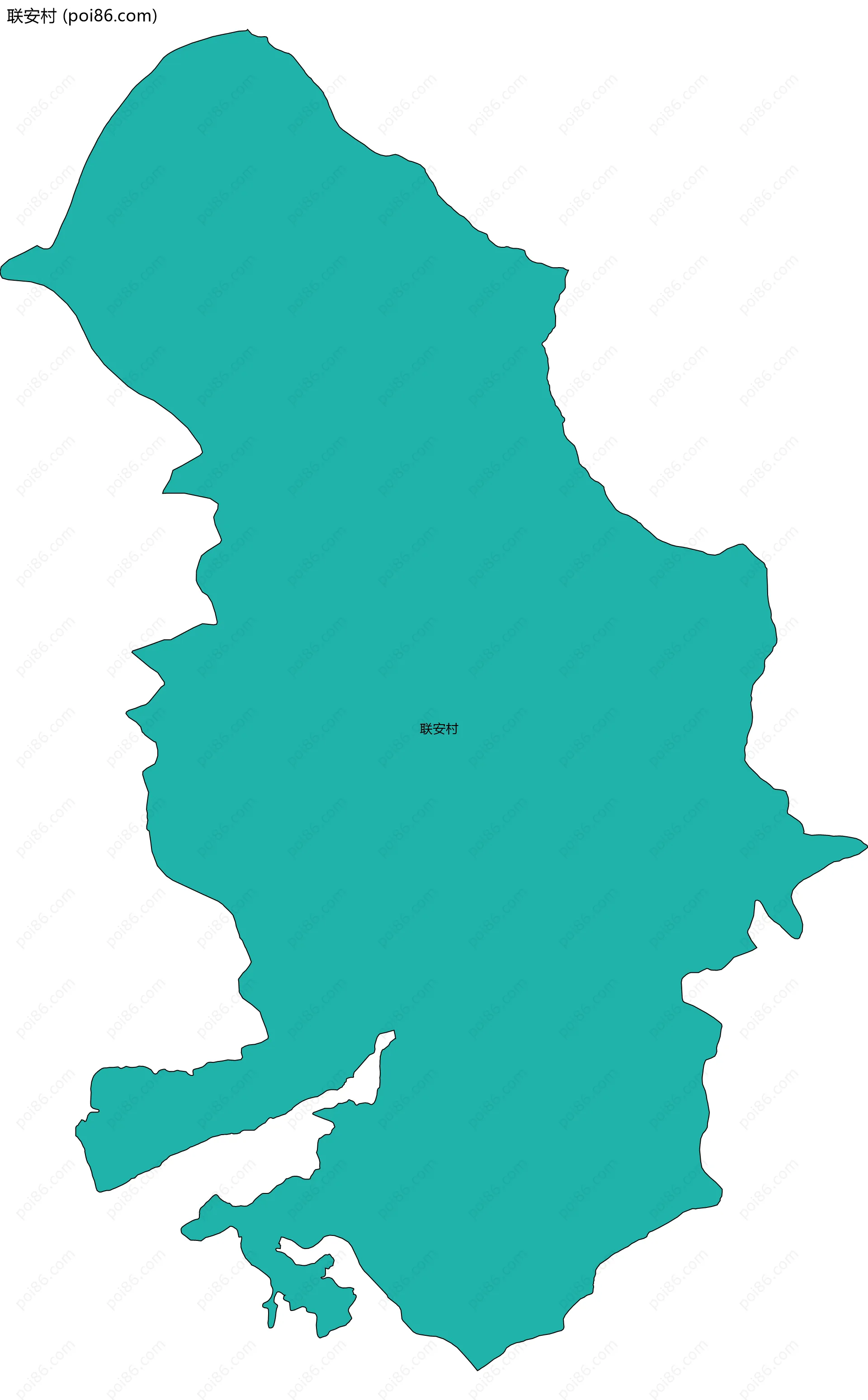 联安村边界地图