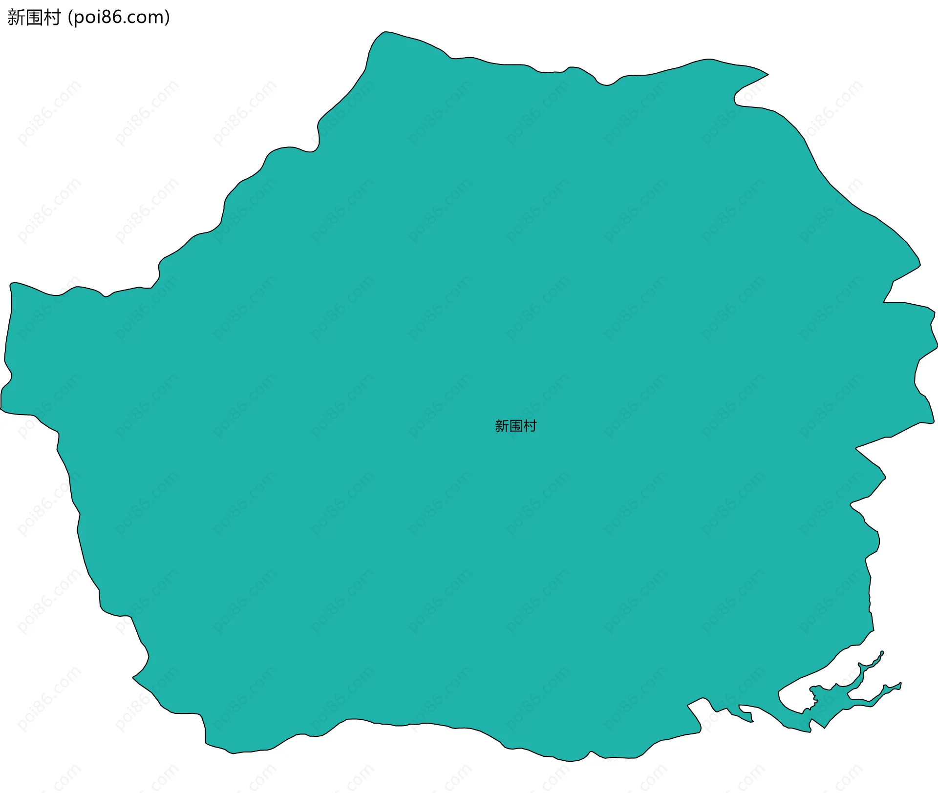 新围村边界地图