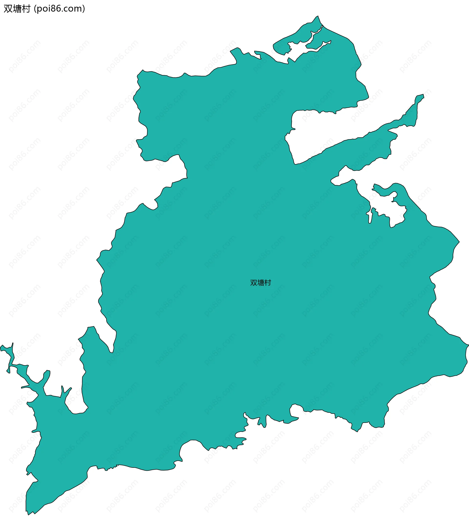 双塘村边界地图