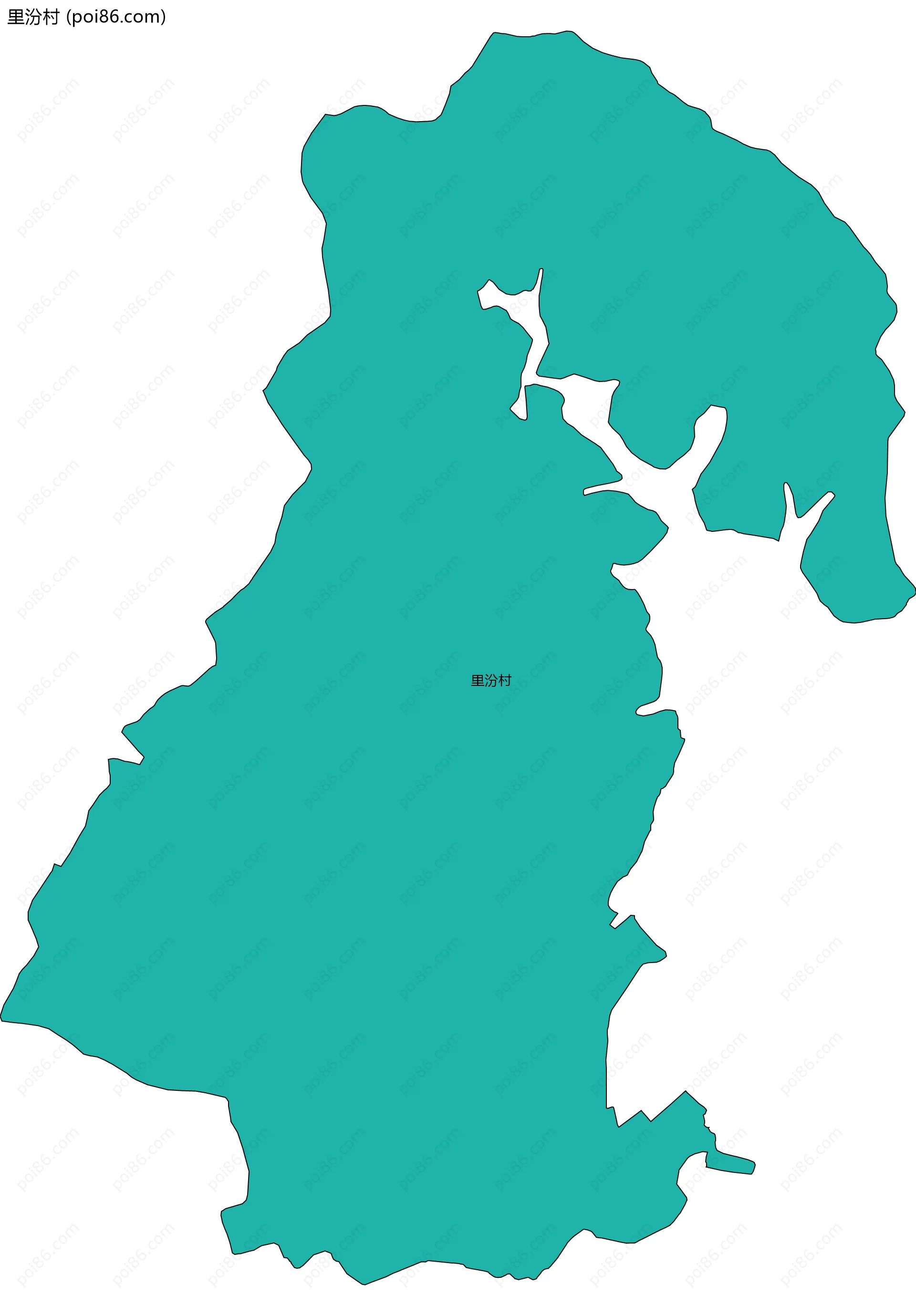 里汾村边界地图