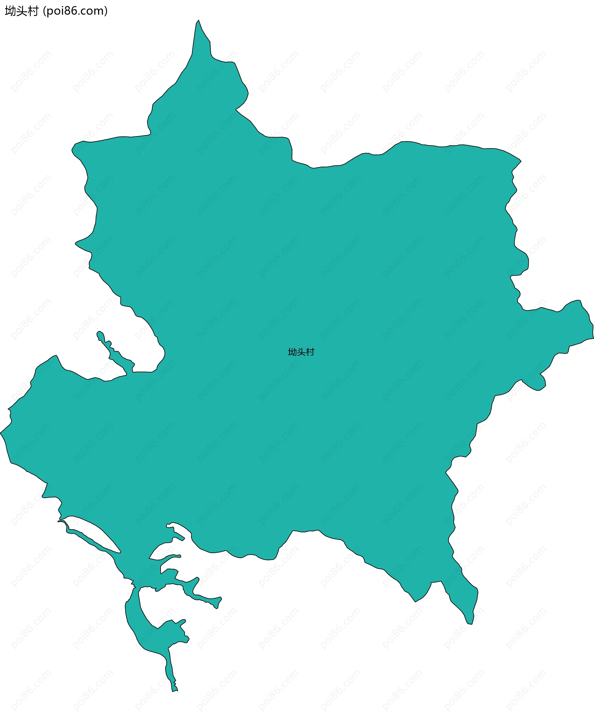坳头村边界地图