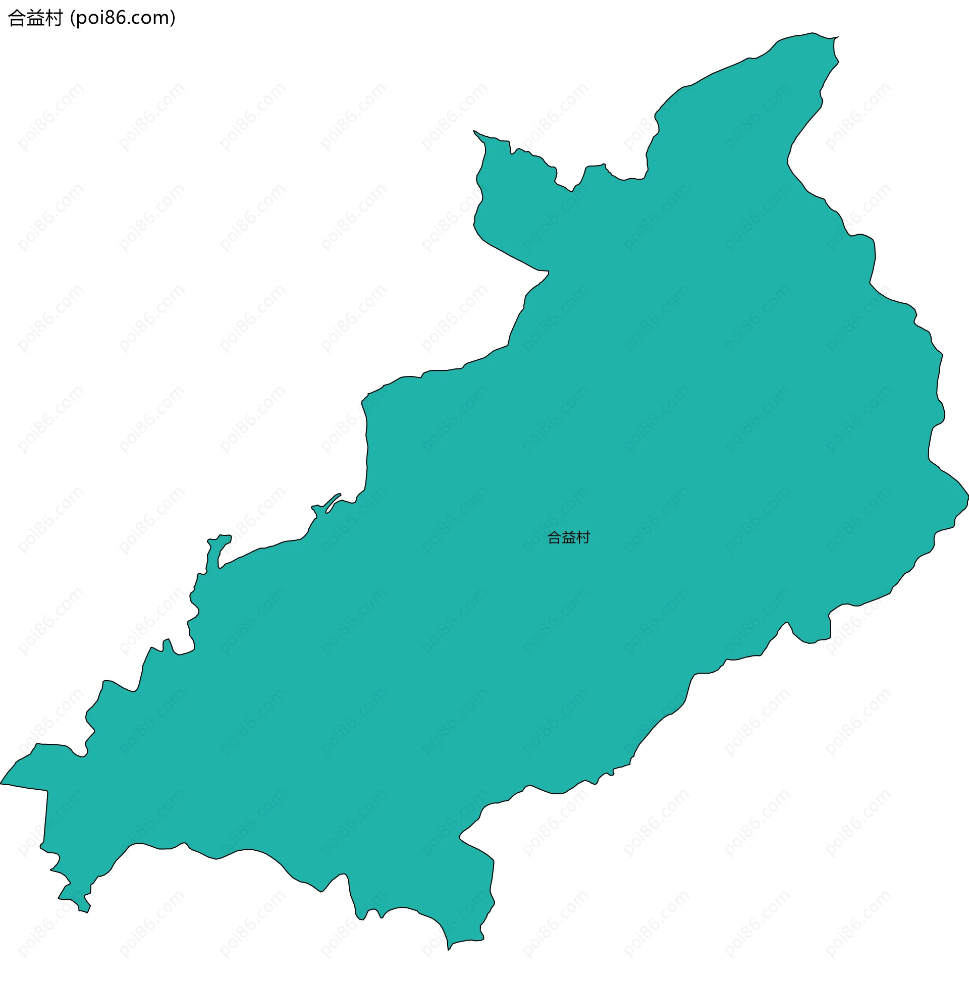 合益村边界地图