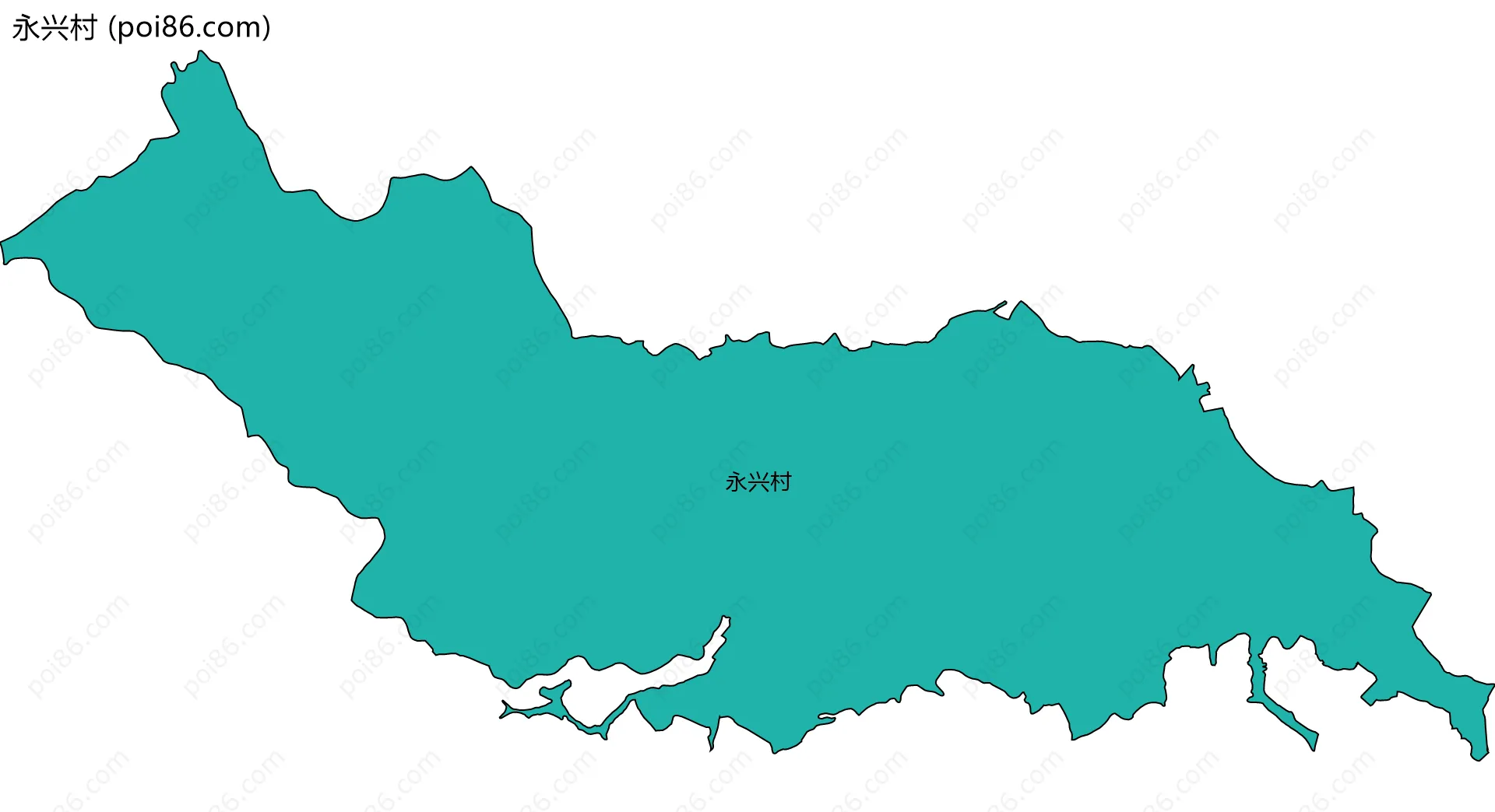 永兴村边界地图