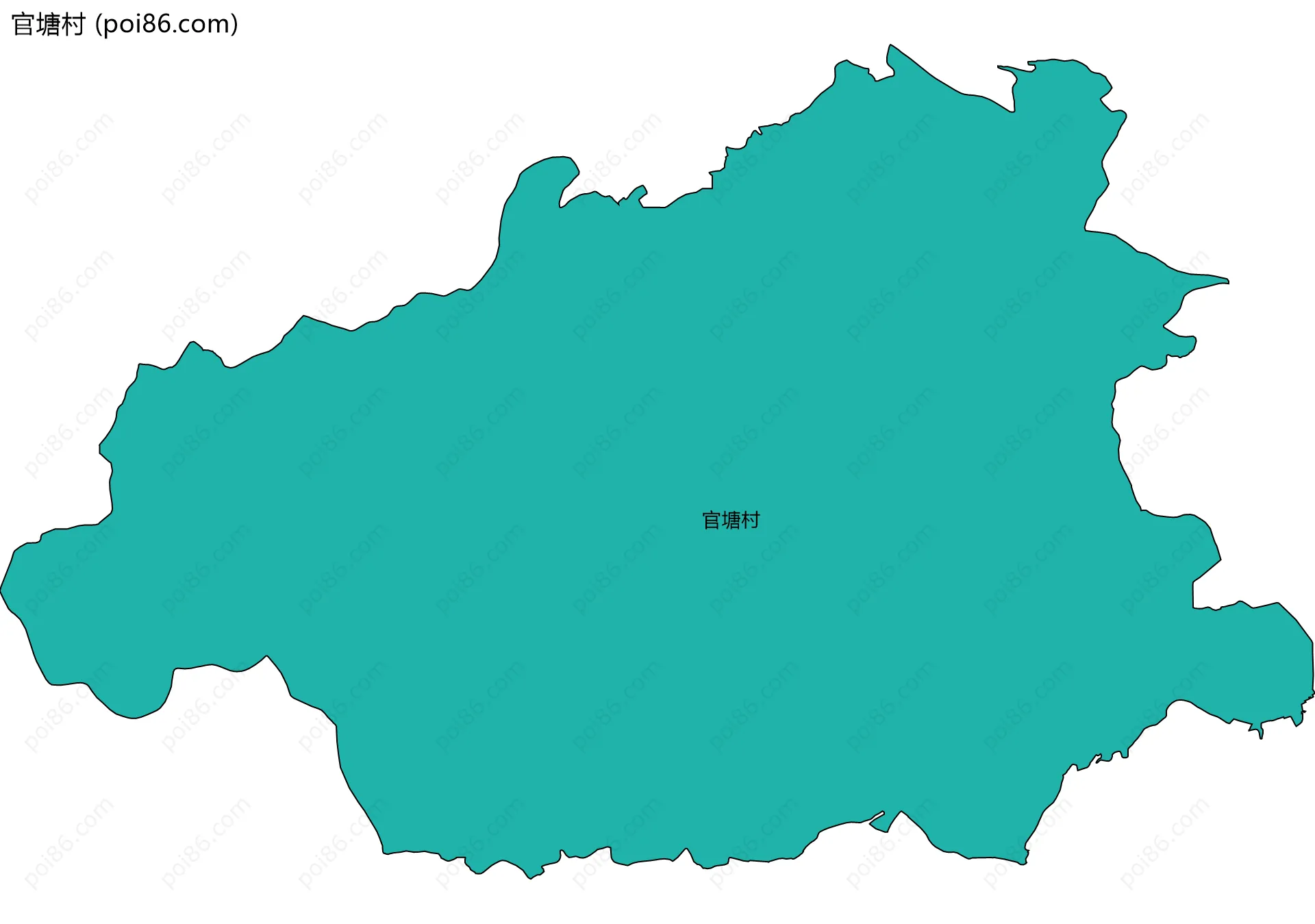 官塘村边界地图