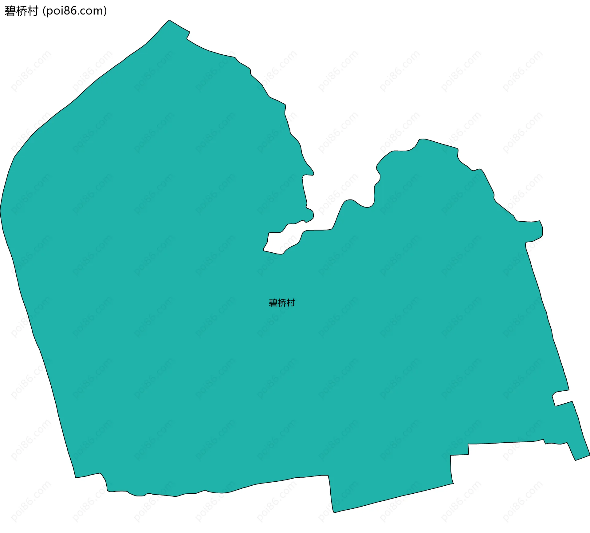 碧桥村边界地图