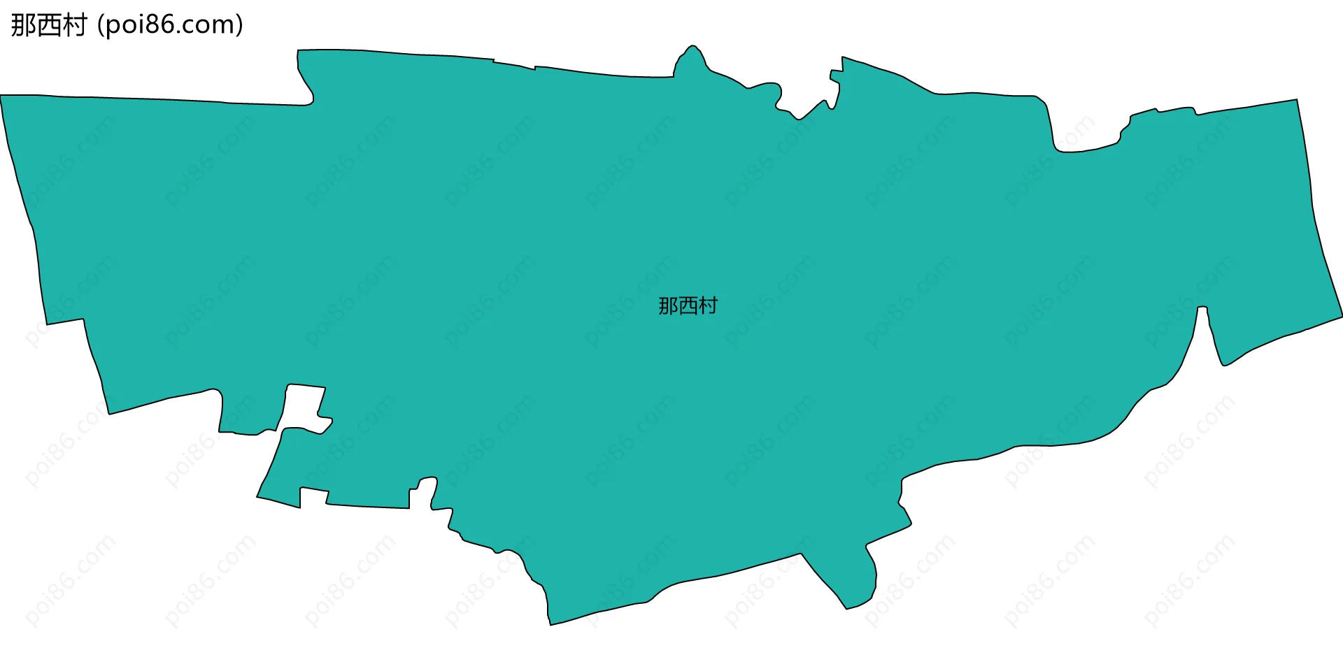 那西村边界地图