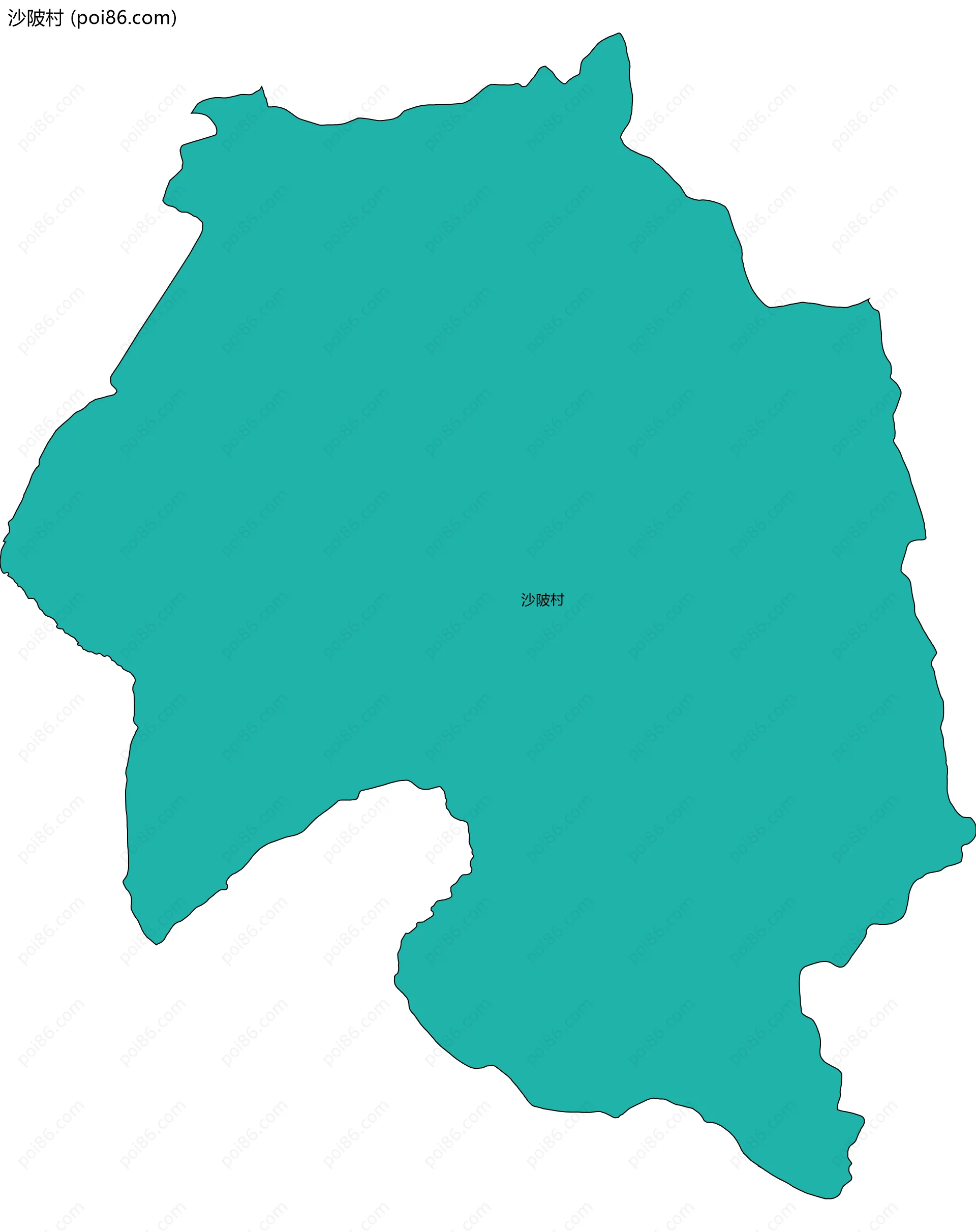 沙陂村边界地图