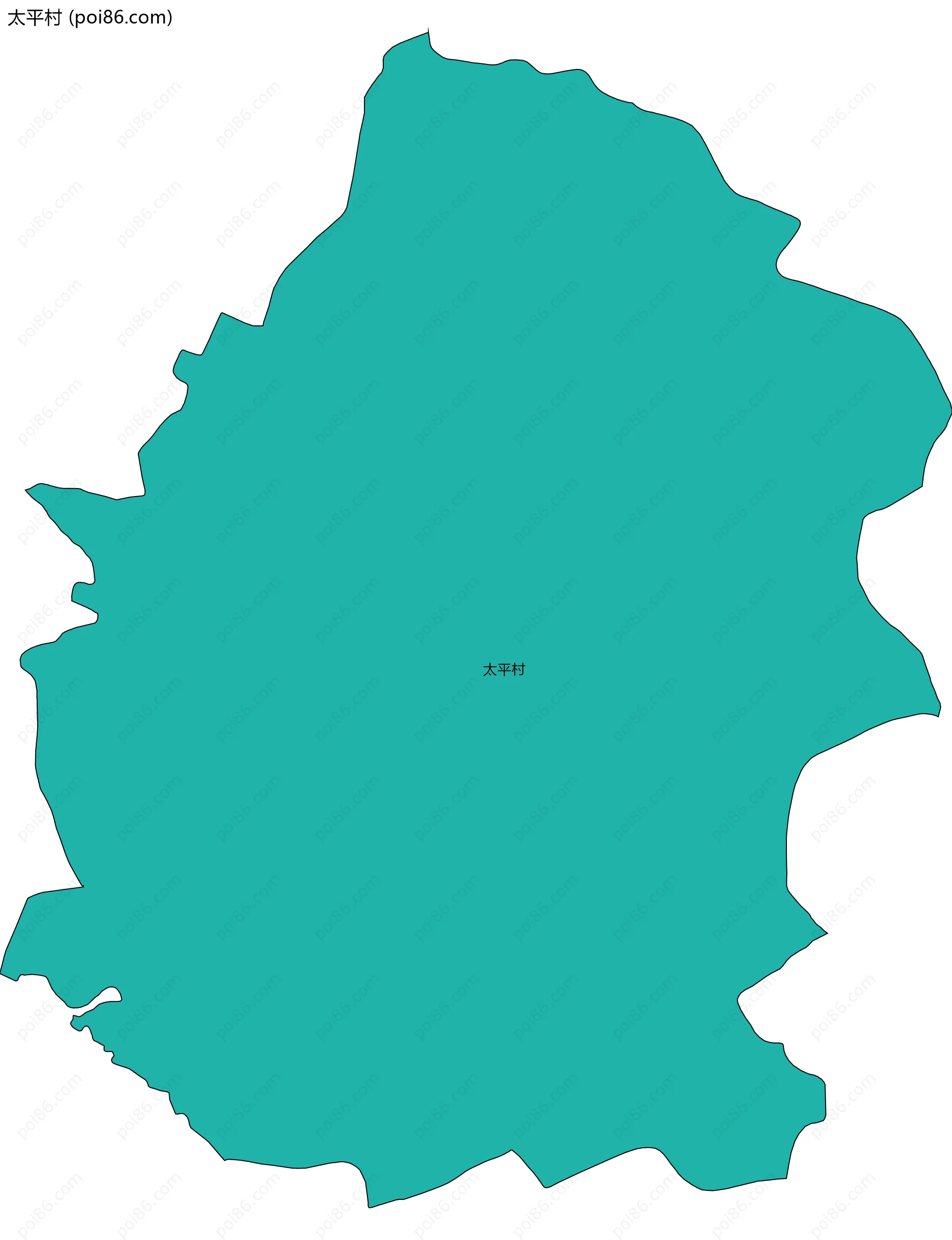 太平村边界地图