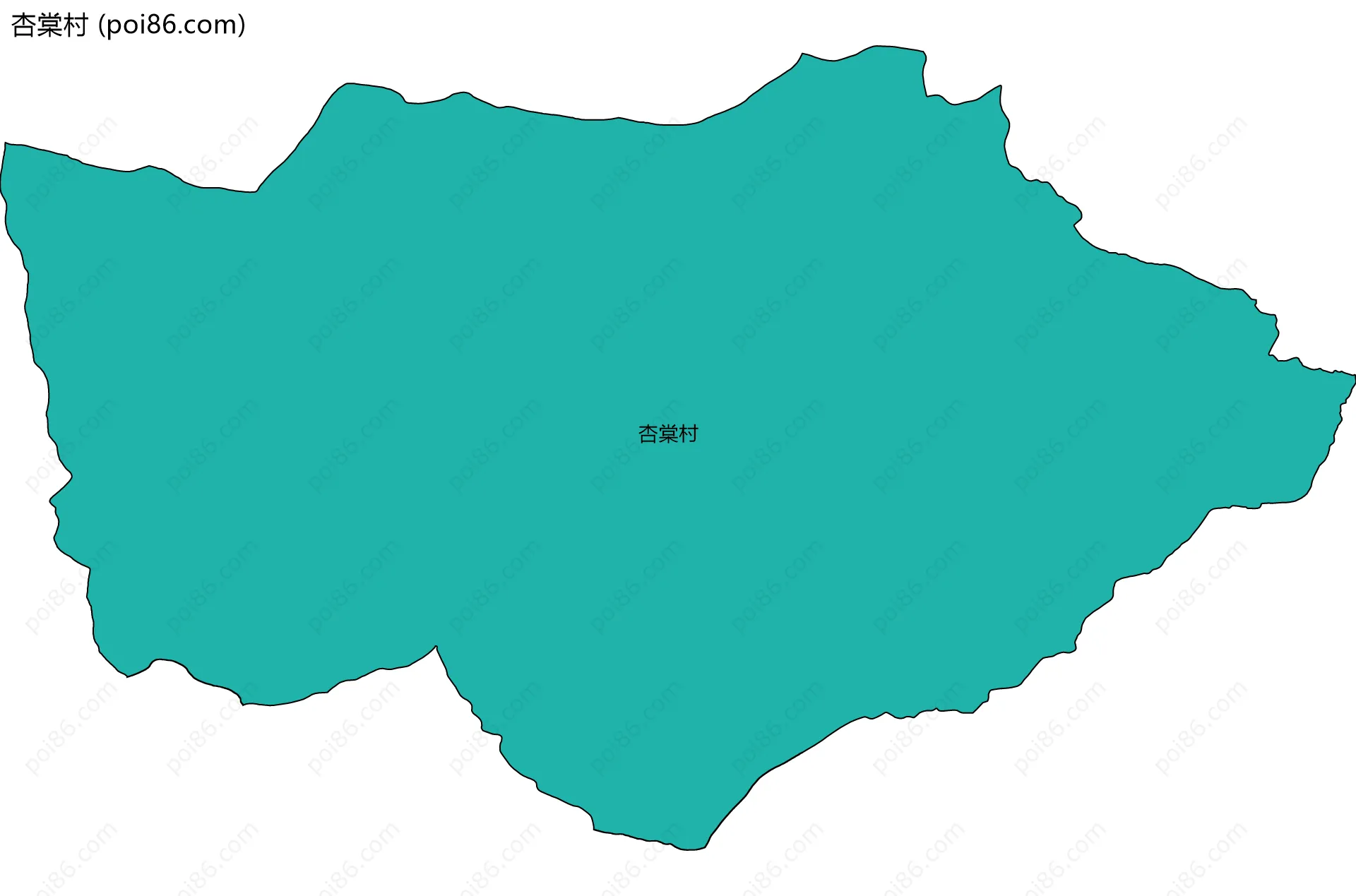 杏棠村边界地图