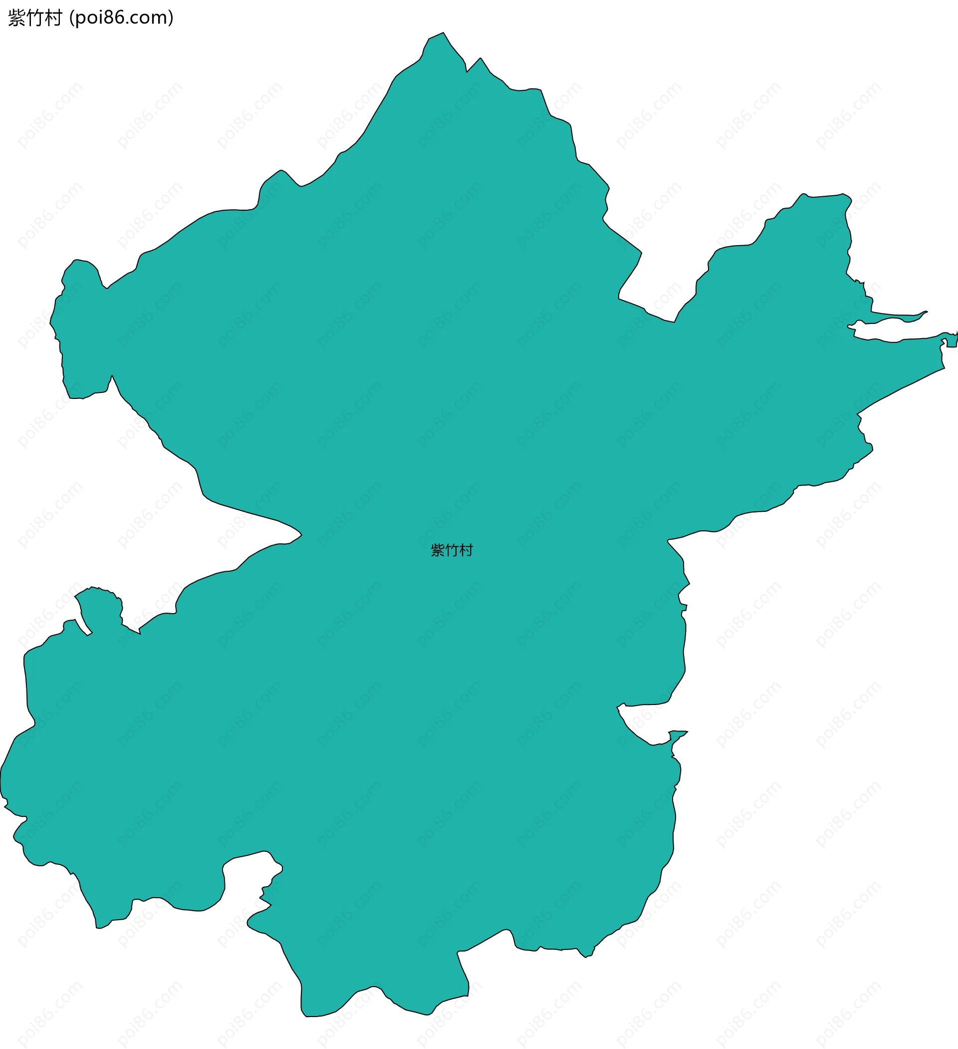 紫竹村边界地图