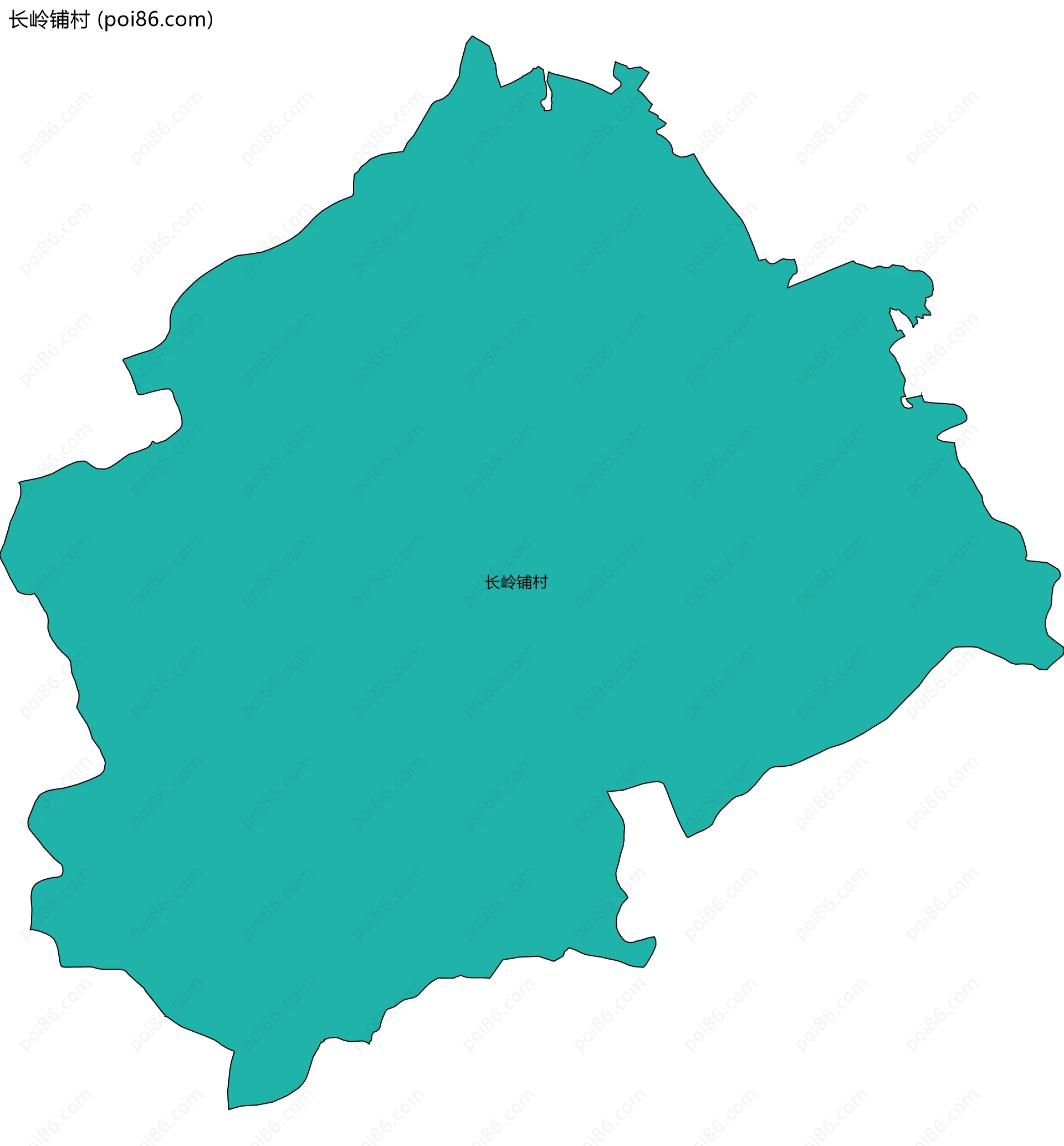 长岭铺村边界地图