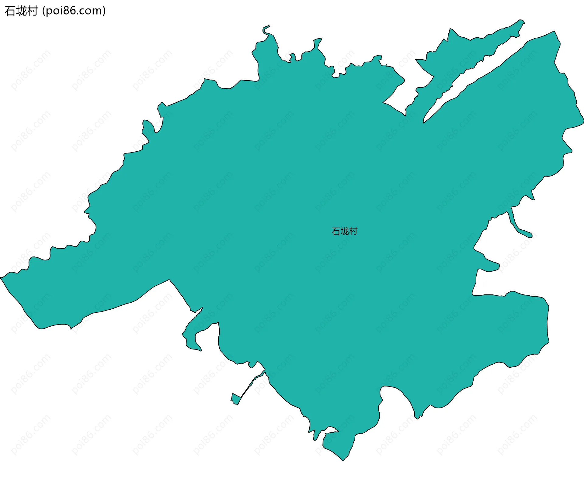 石垅村边界地图