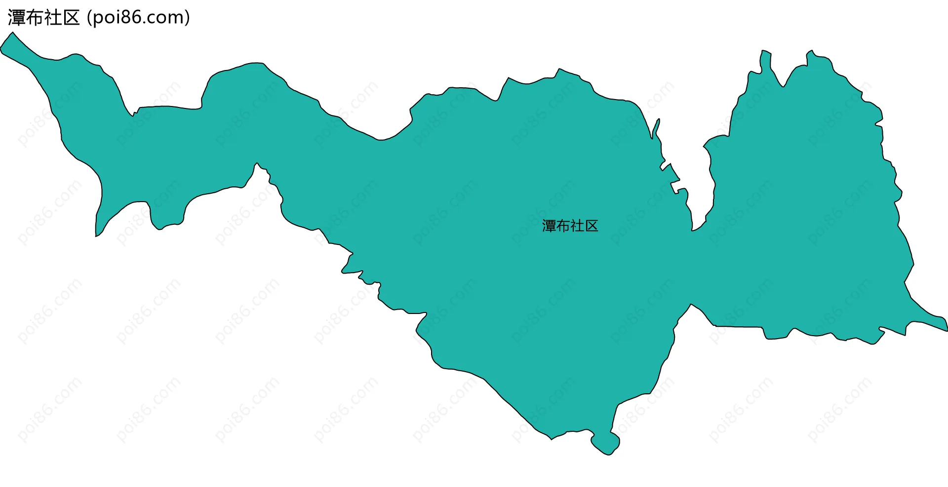 潭布社区边界地图