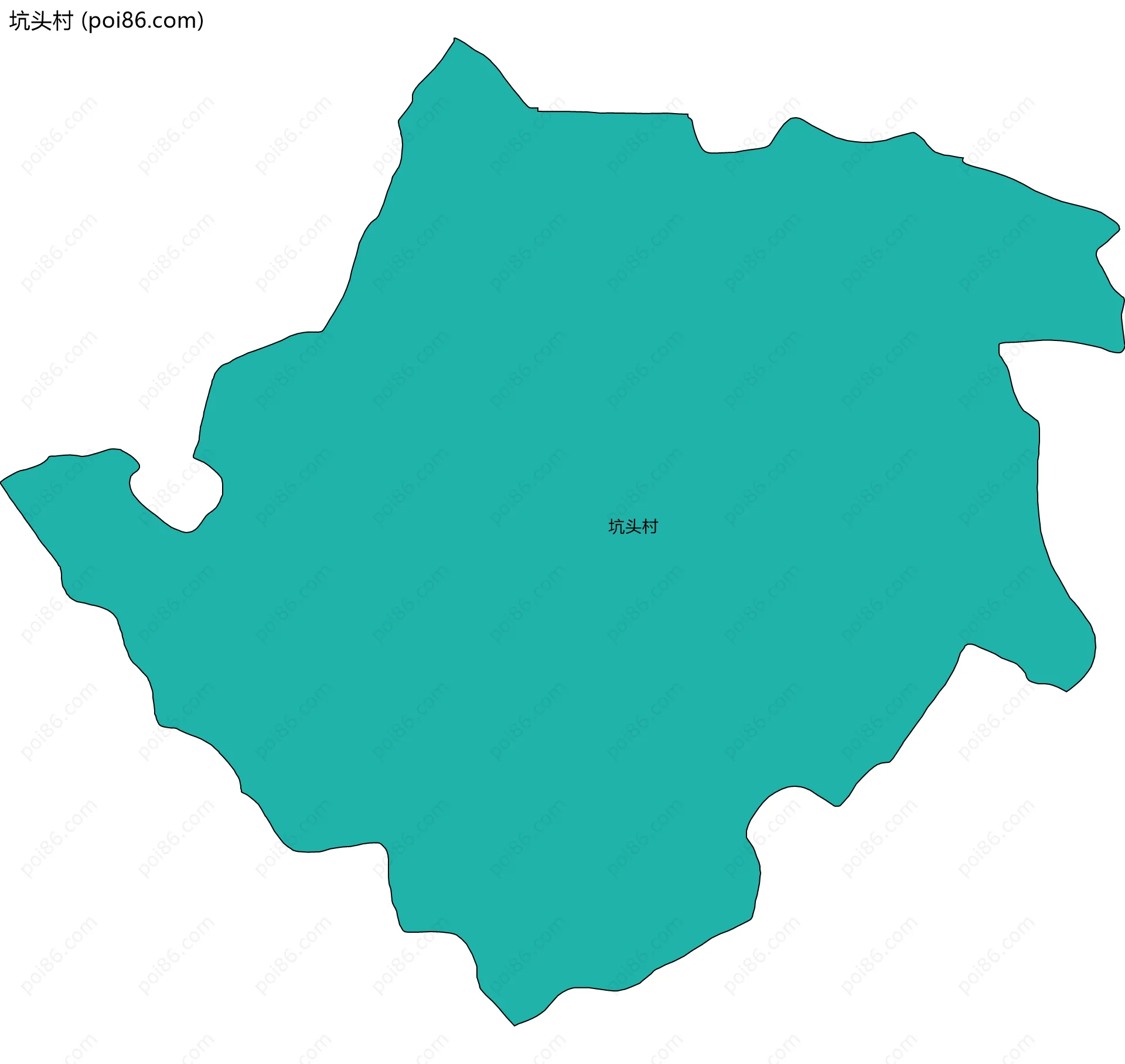 坑头村边界地图