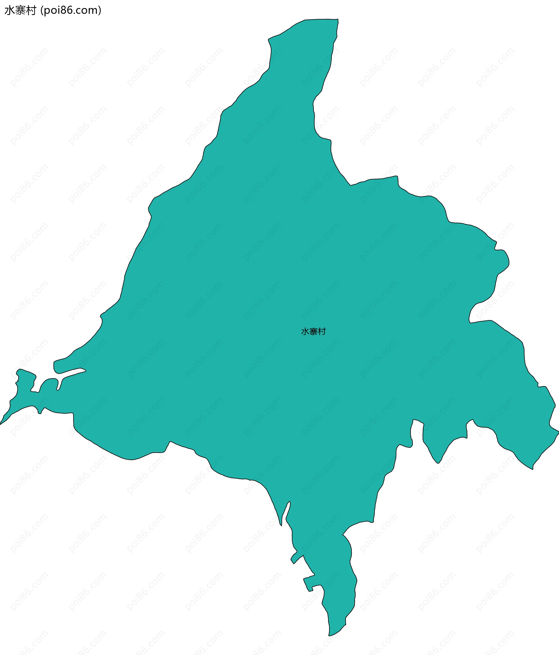 水寨村边界地图