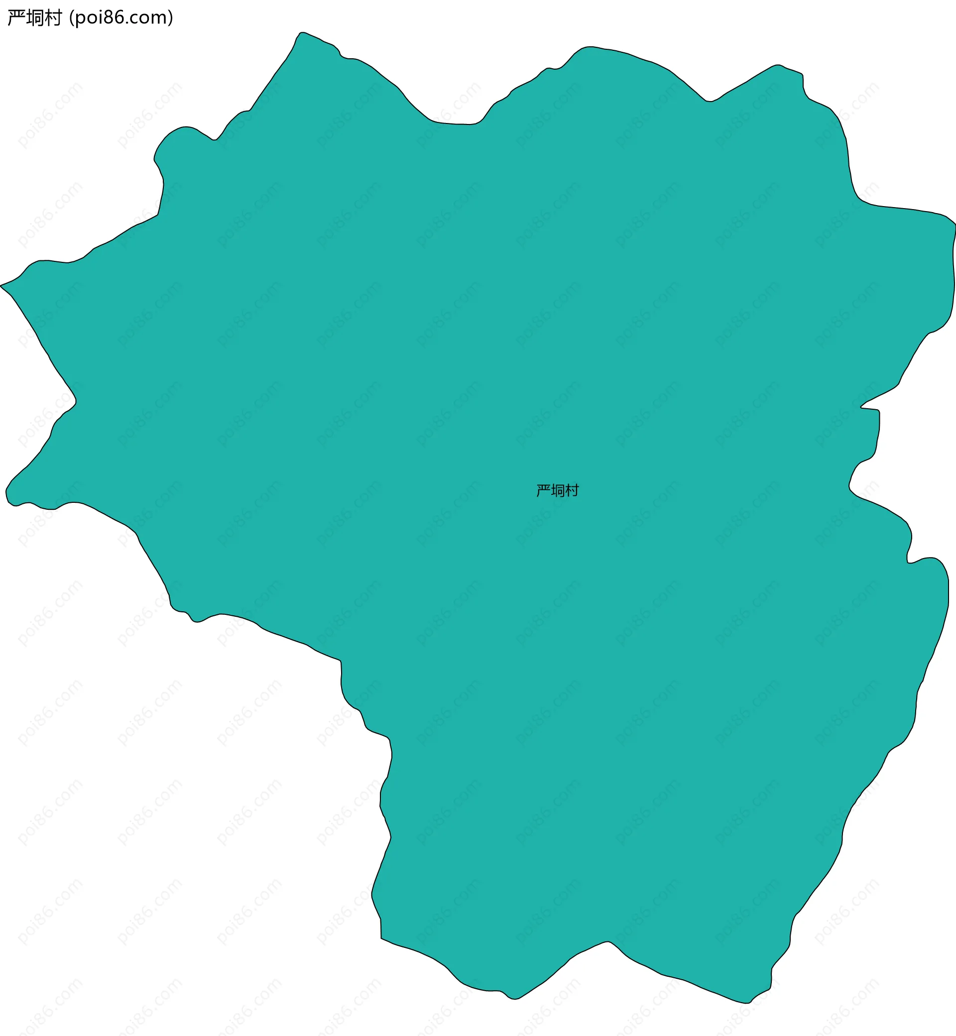 严垌村边界地图