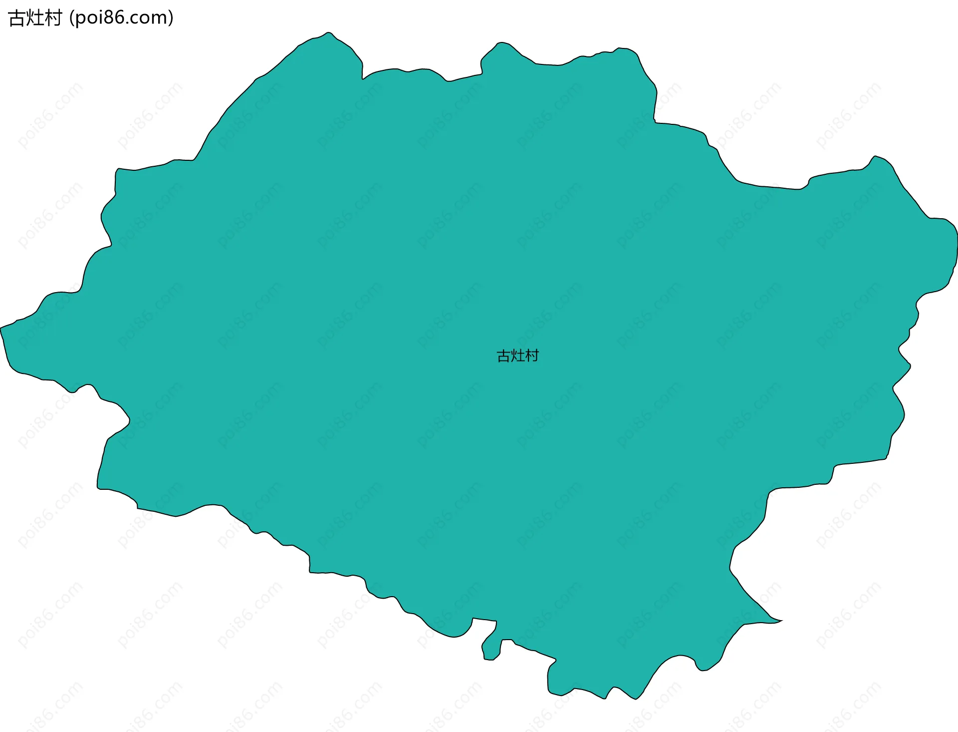 古灶村边界地图