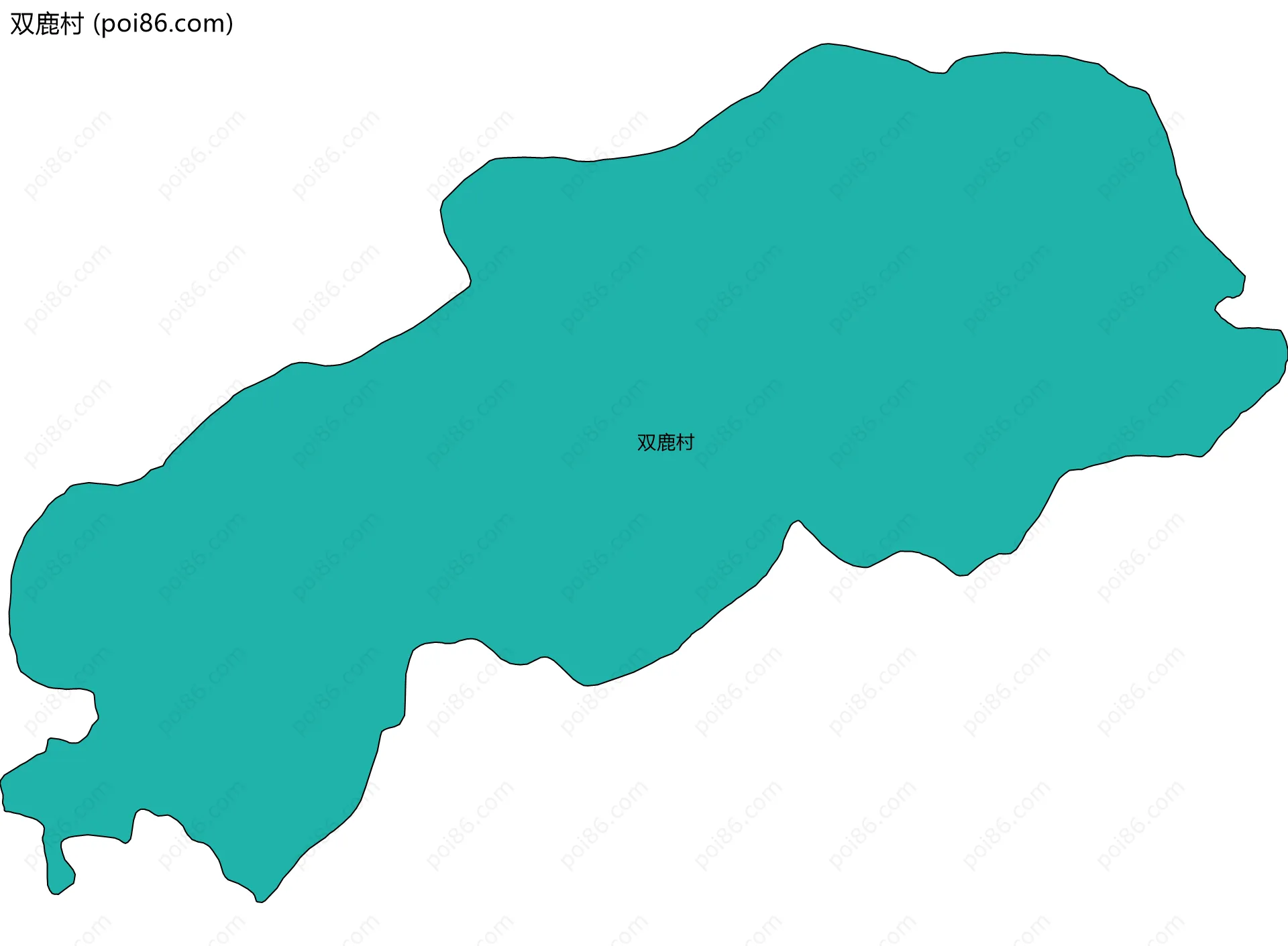 双鹿村边界地图