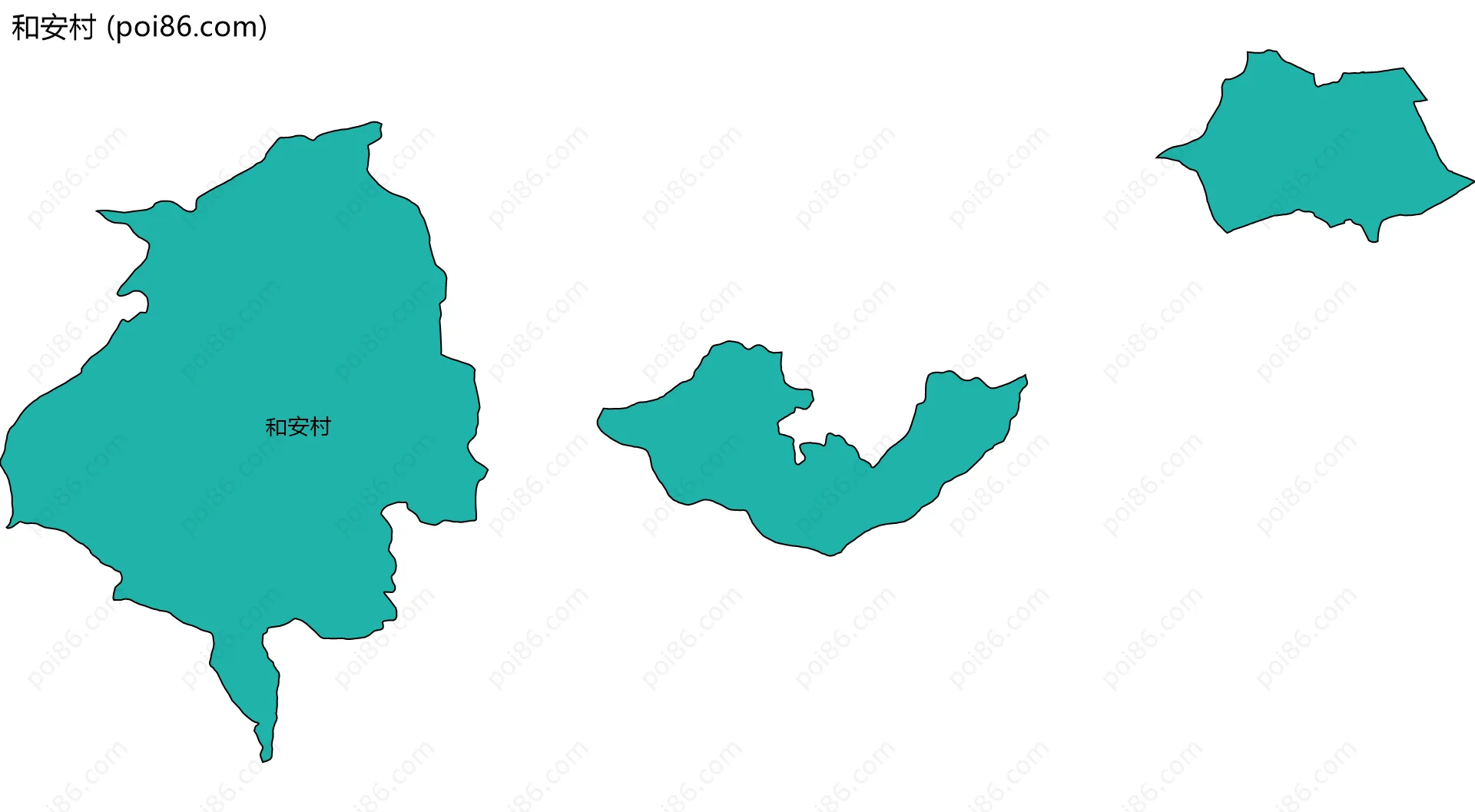 和安村边界地图