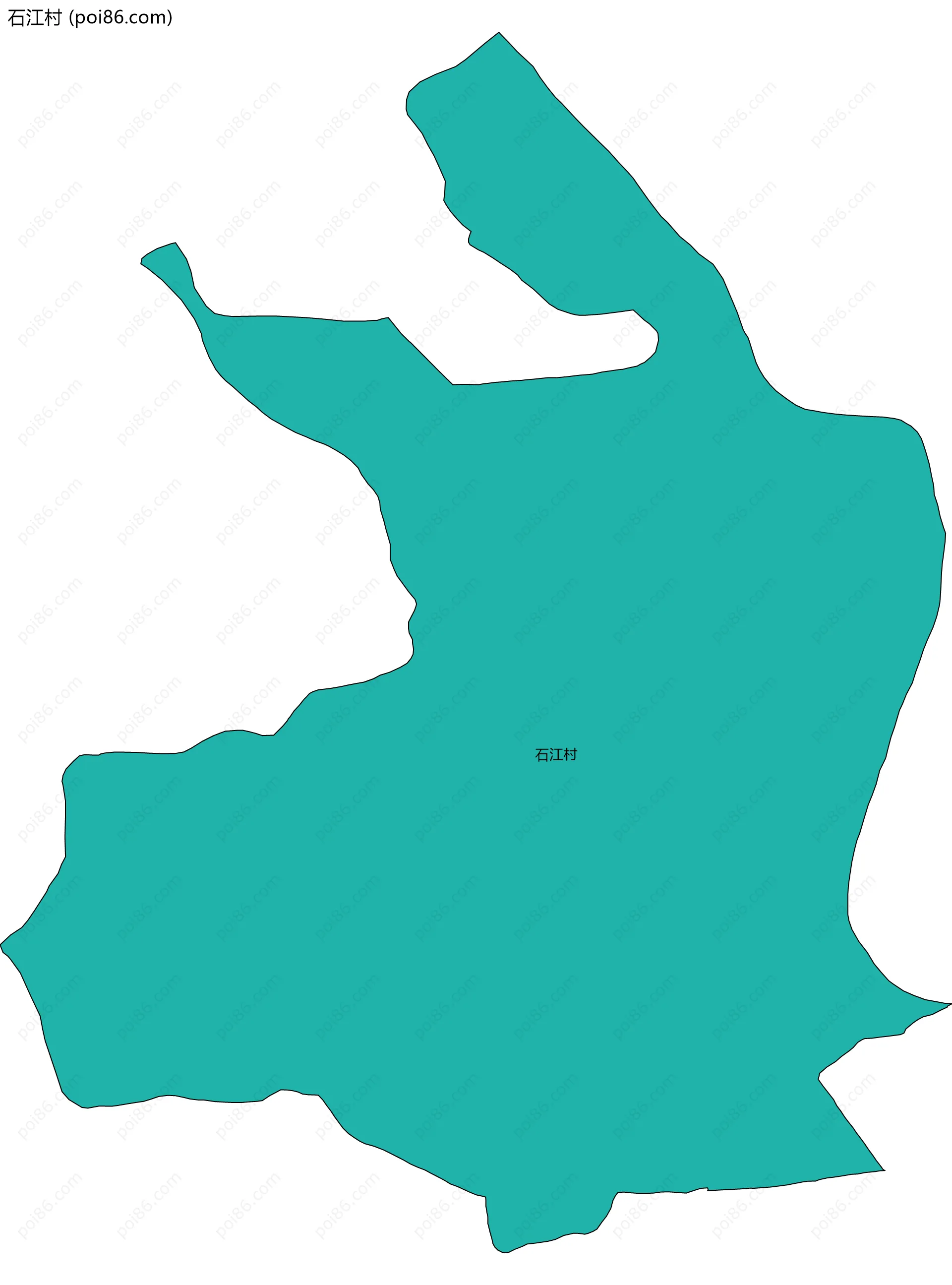 石江村边界地图