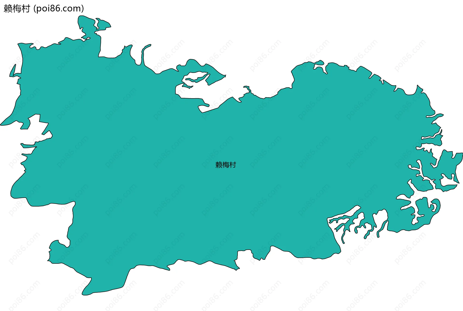 赖梅村边界地图