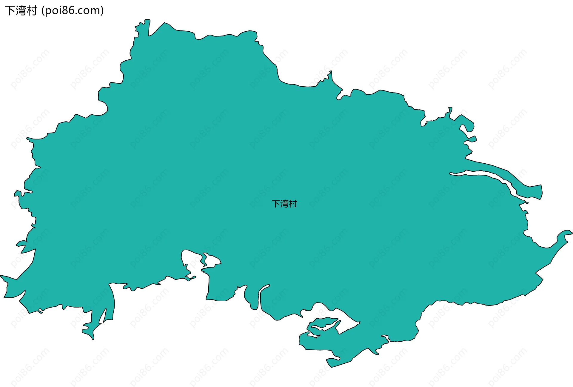 下湾村边界地图