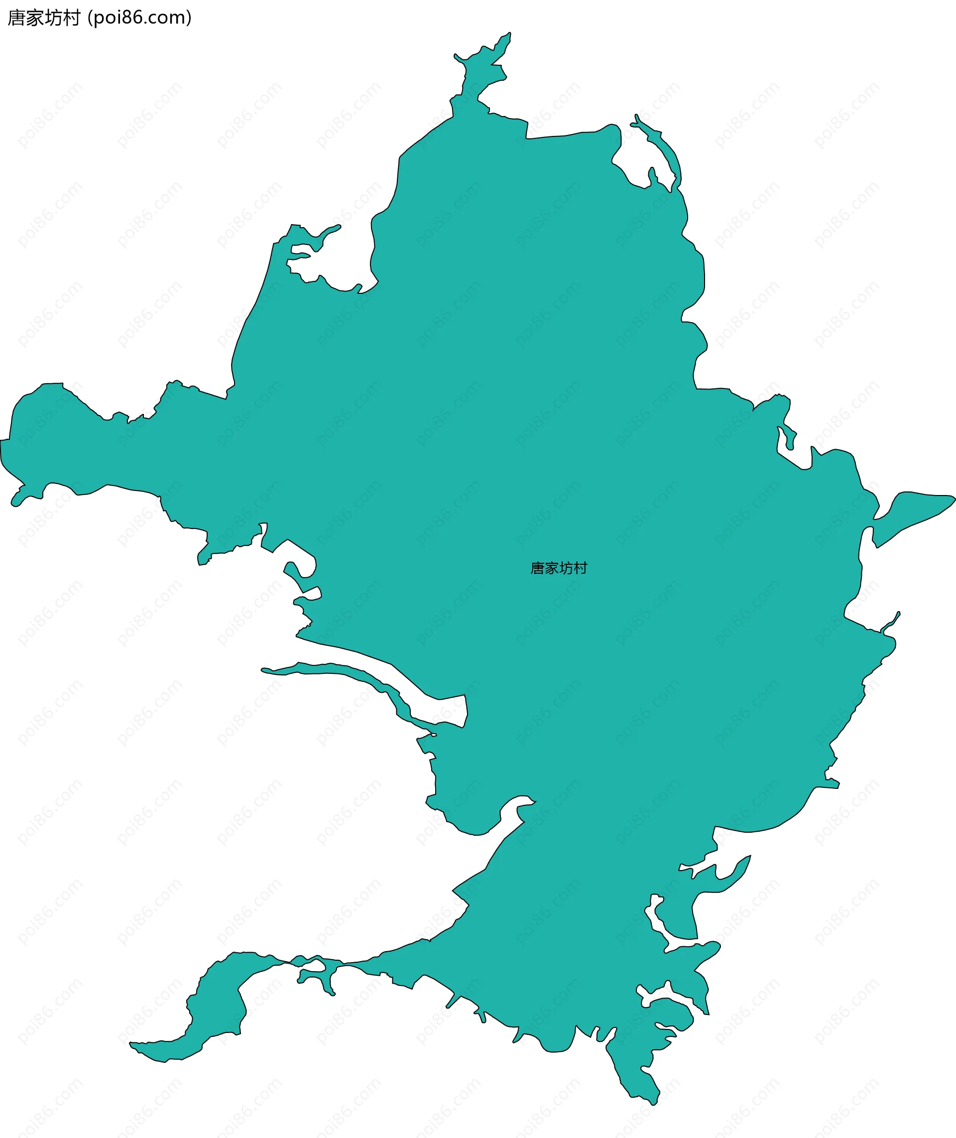 唐家坊村边界地图