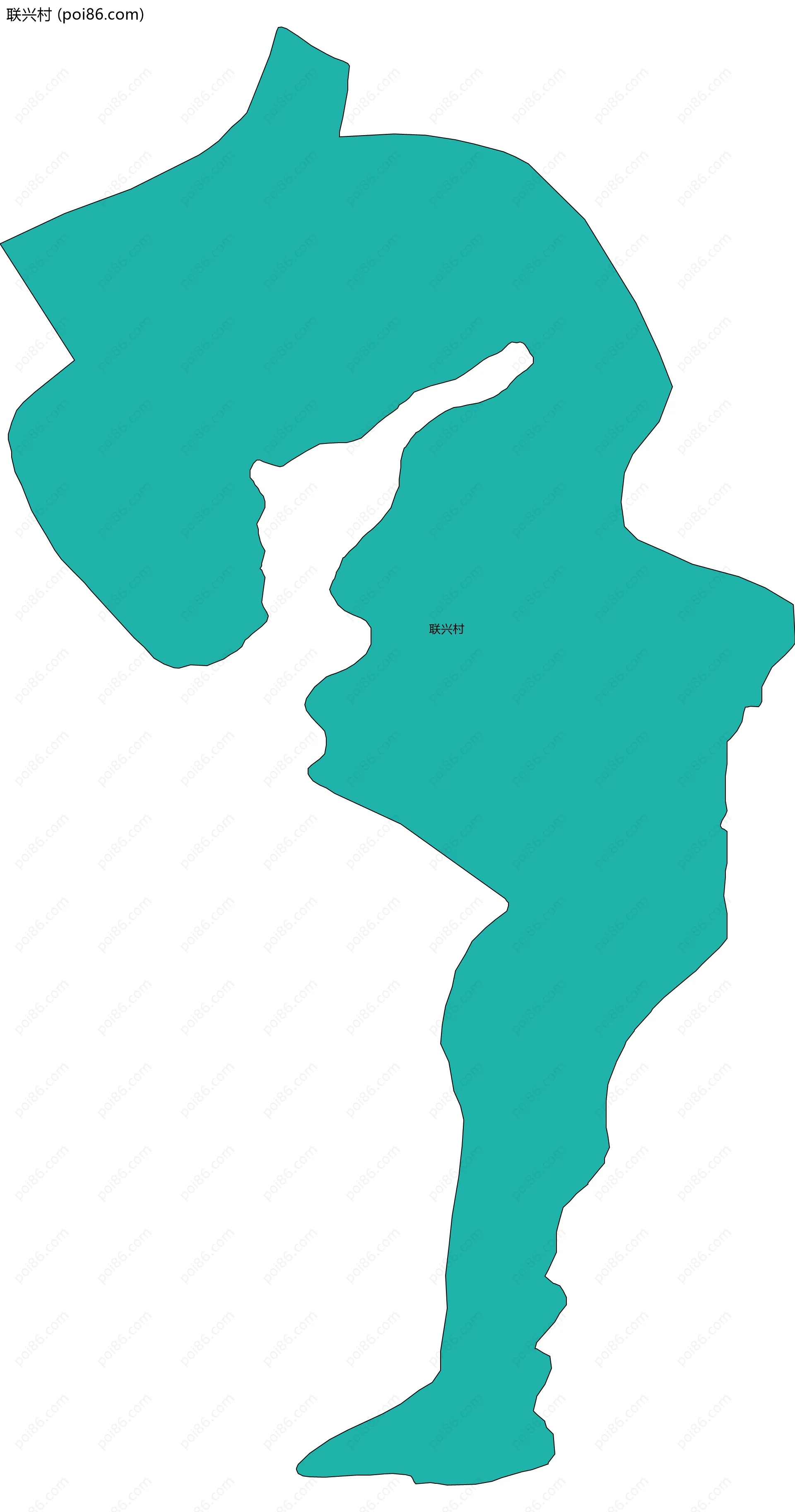 联兴村边界地图