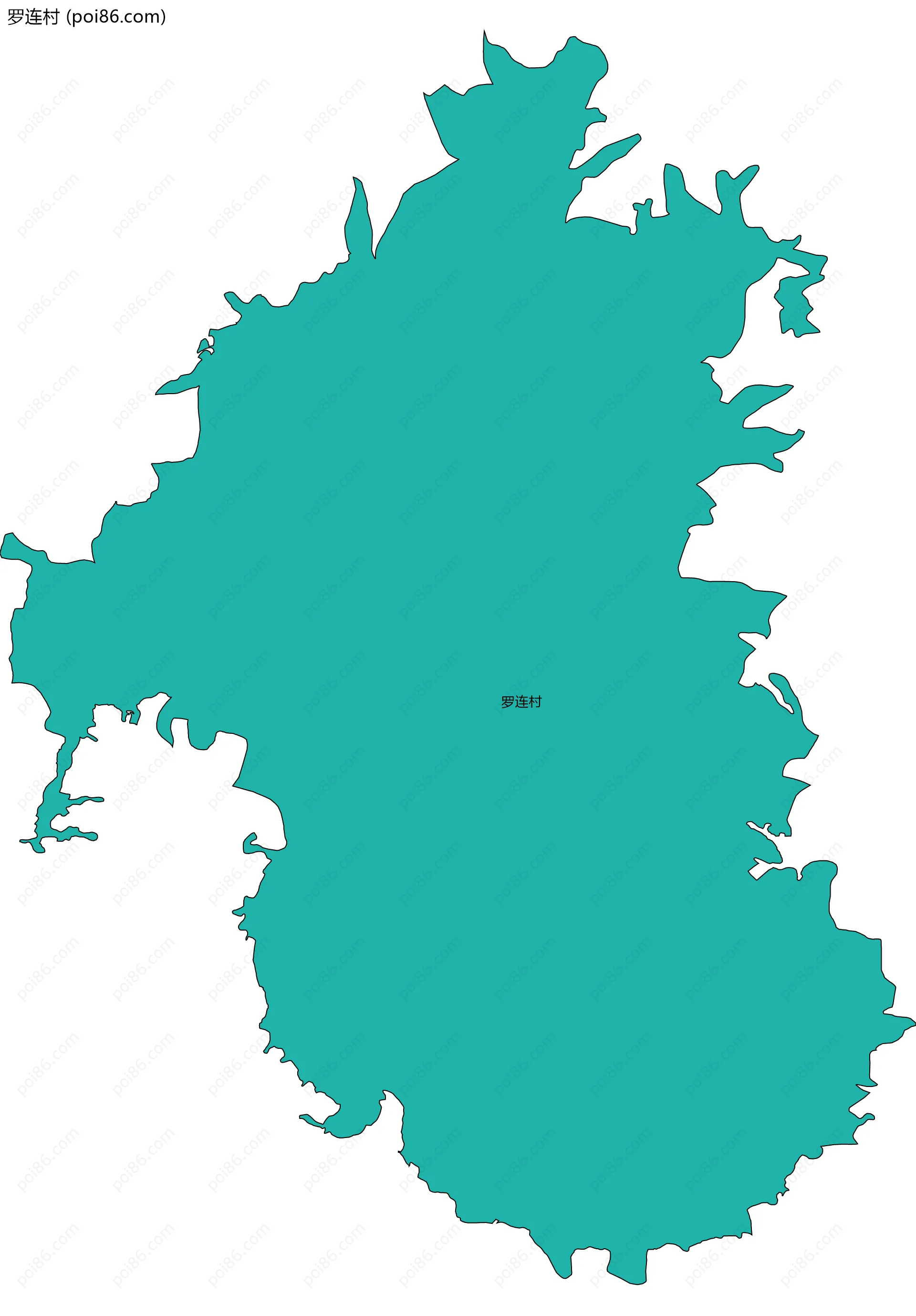 罗连村边界地图