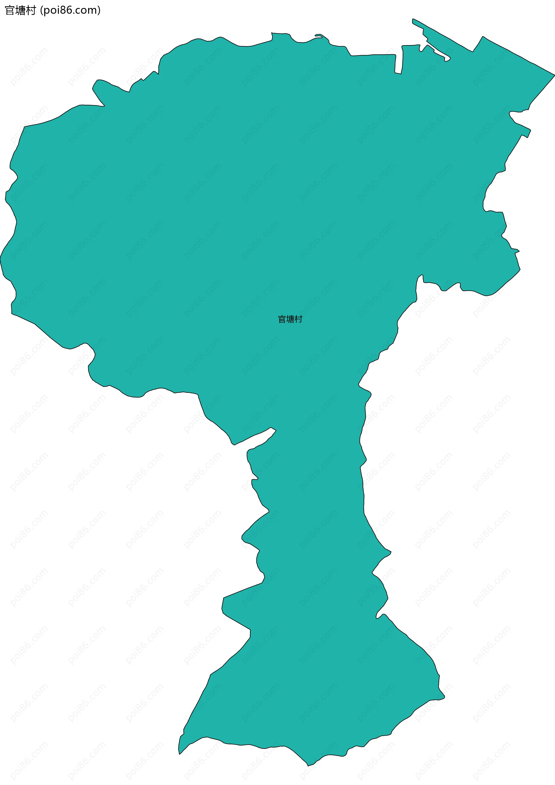 官塘村边界地图