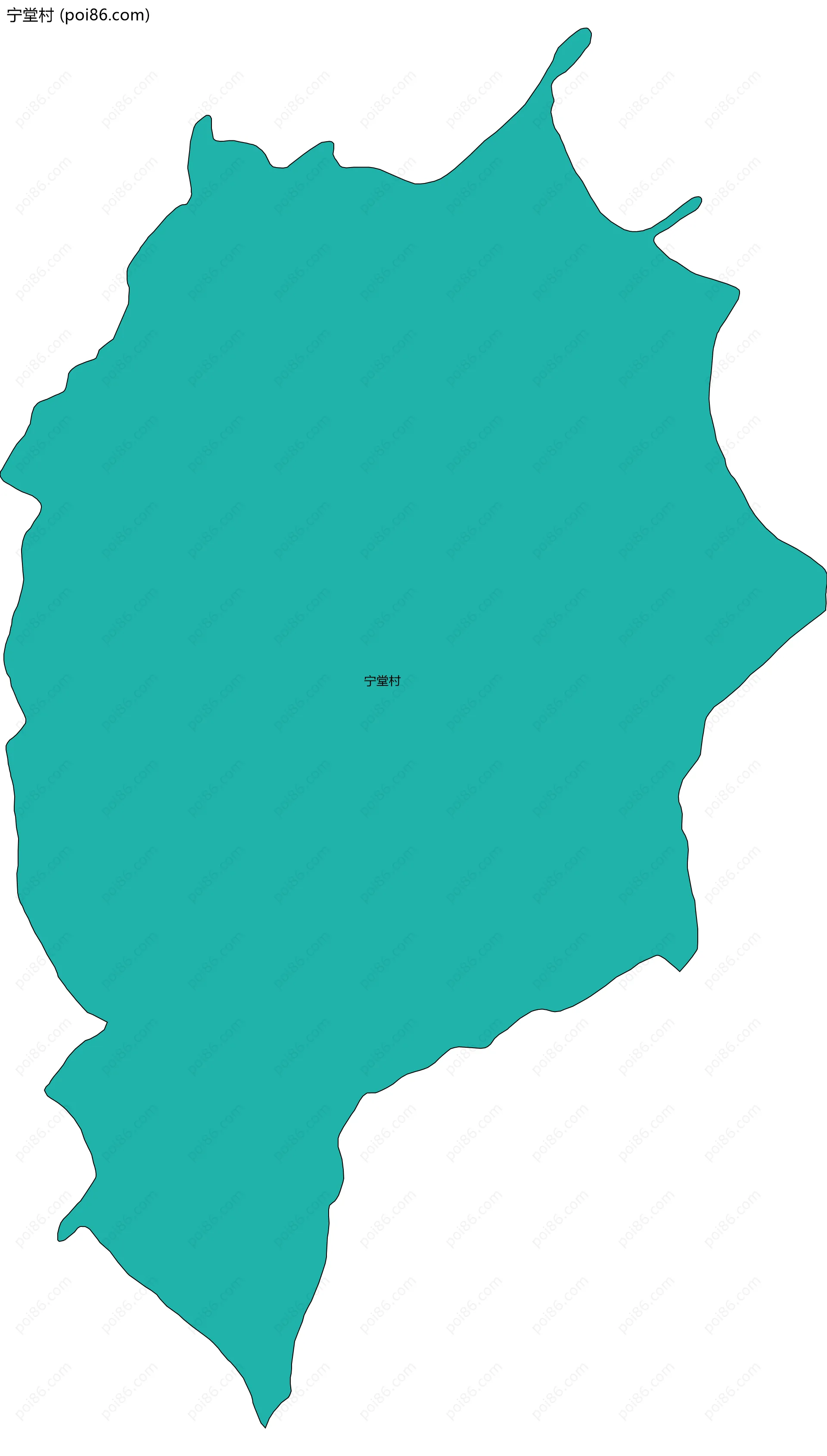 宁堂村边界地图