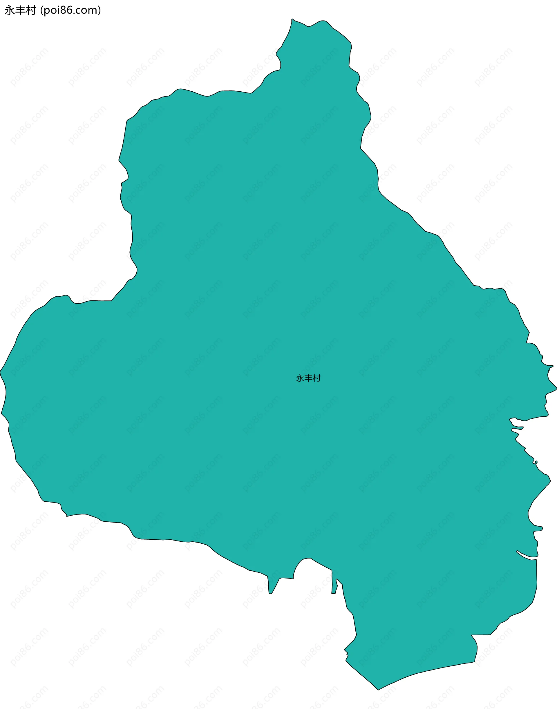 永丰村边界地图
