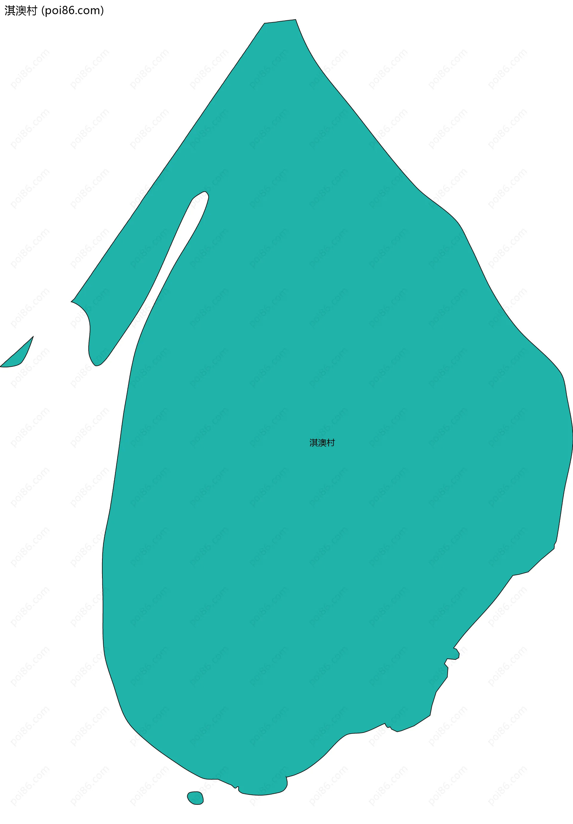 淇澳村边界地图