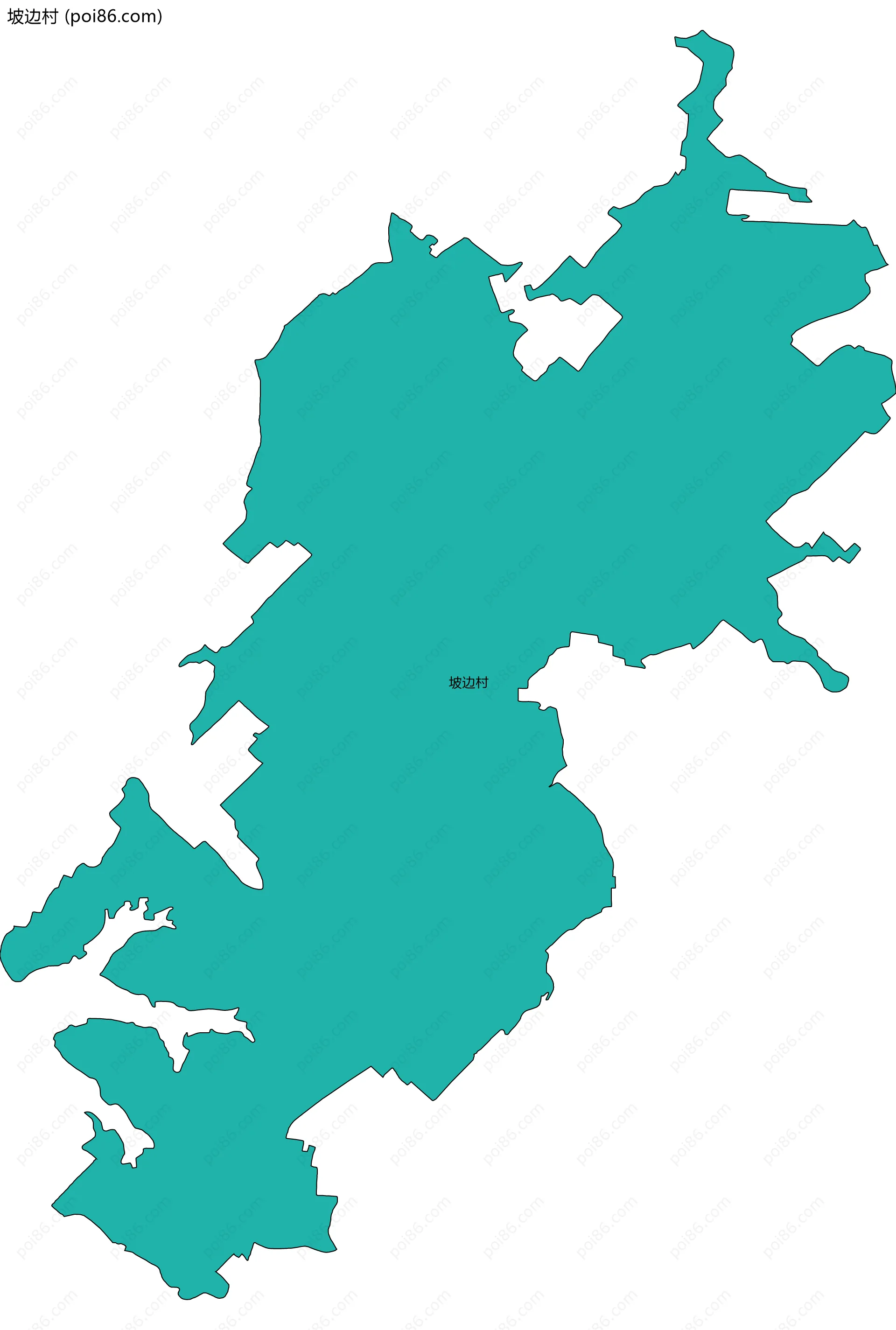 坡边村边界地图