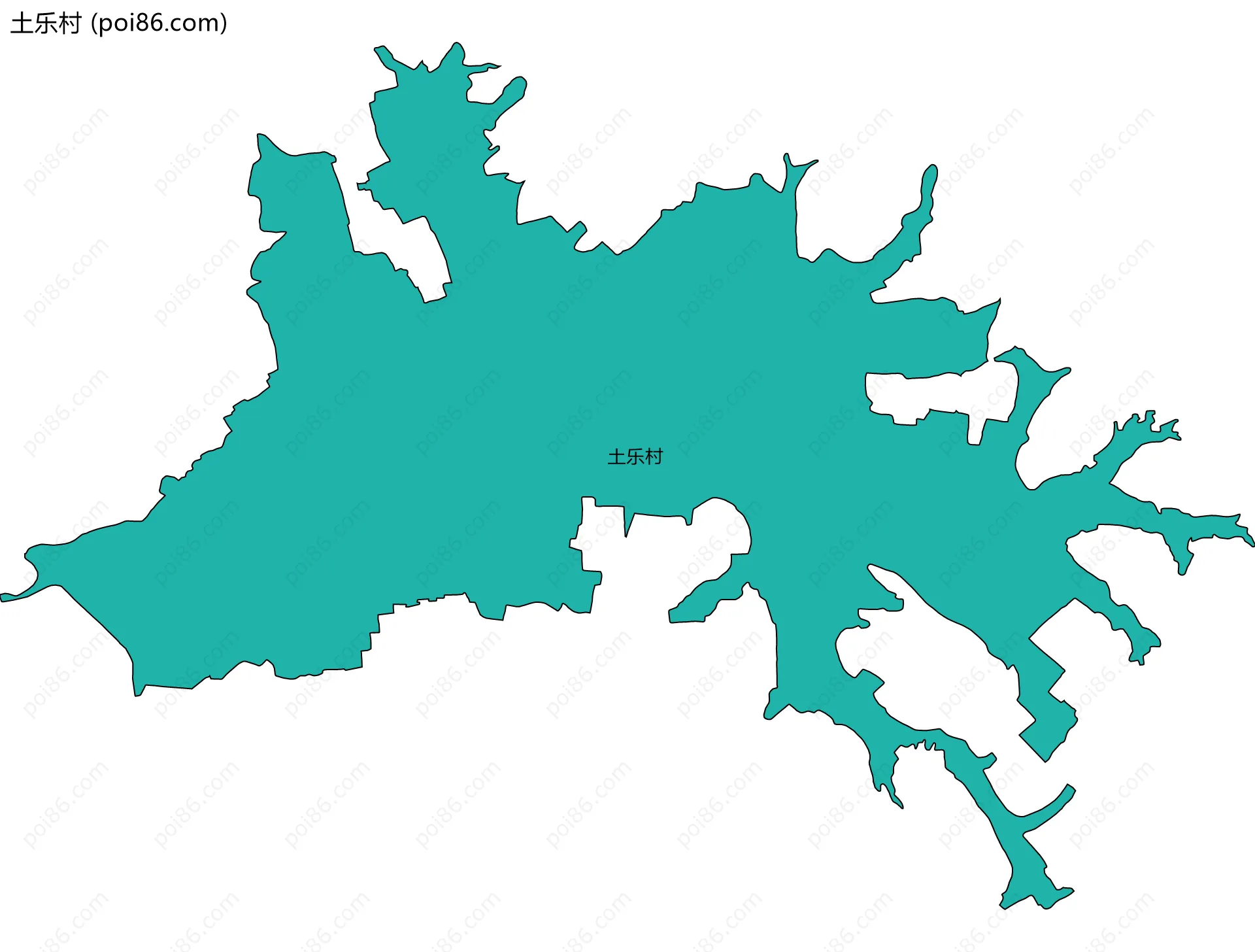 土乐村边界地图